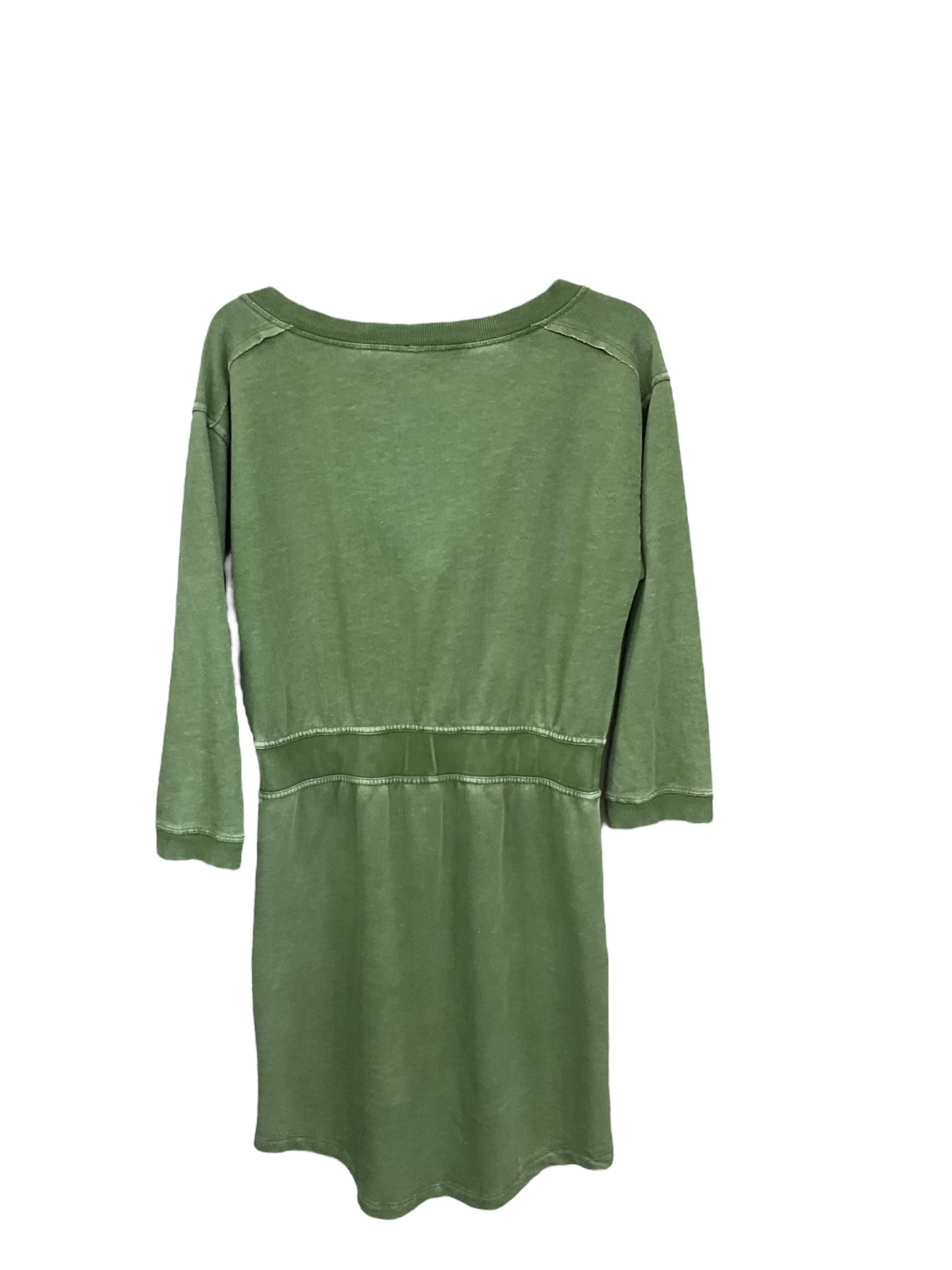 Green Dress Casual Midi Daily Practice By Anthropologie, Size S