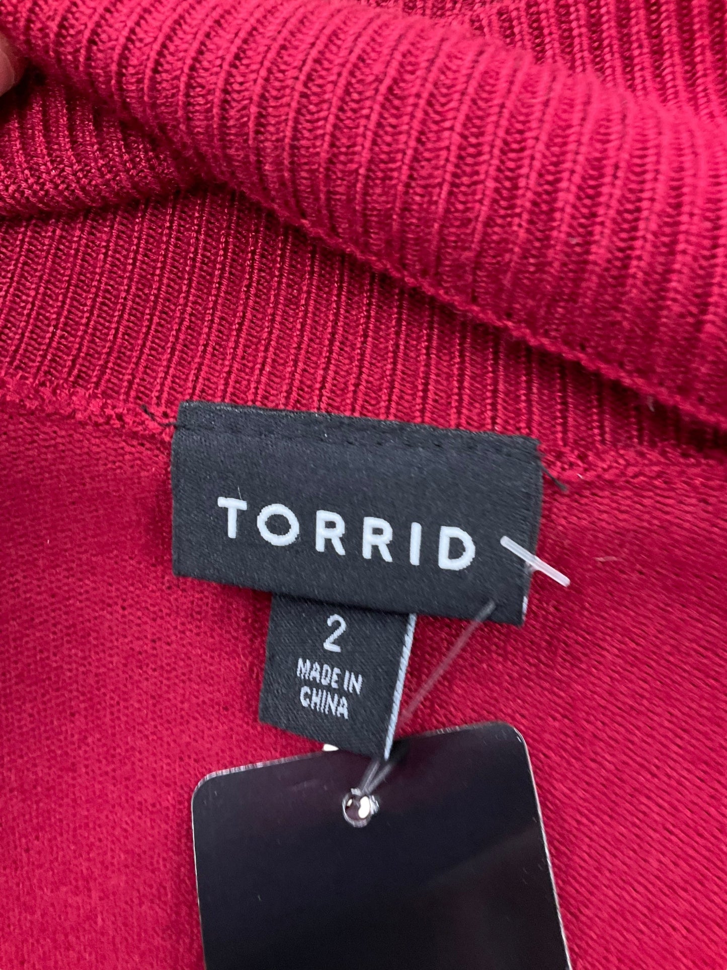 Sweater By Torrid In Red, Size: 2x