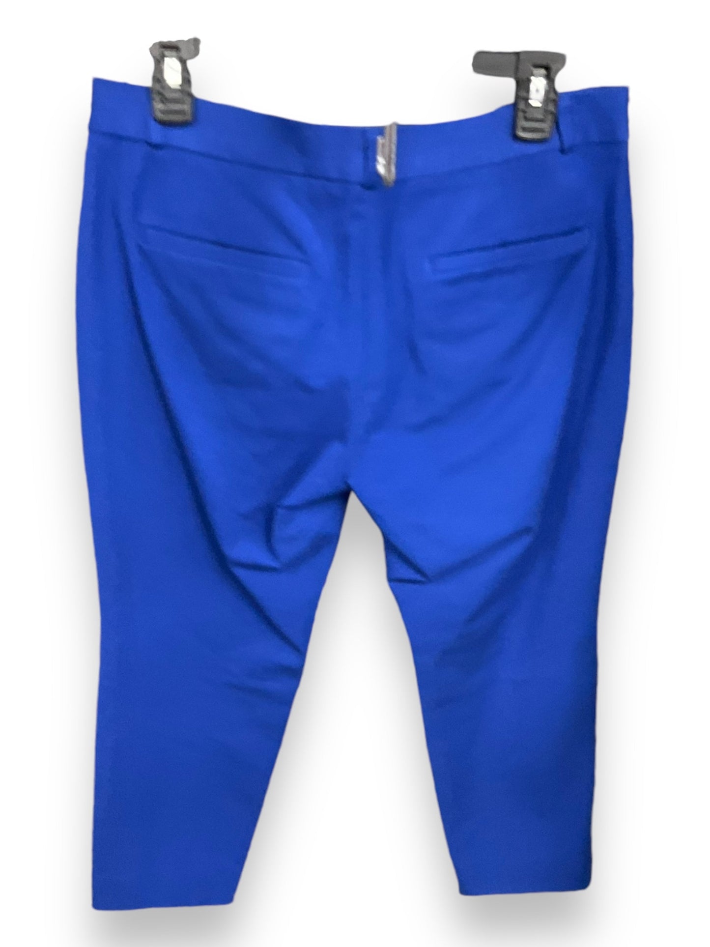 Pants Cropped By Banana Republic In Blue, Size: 8