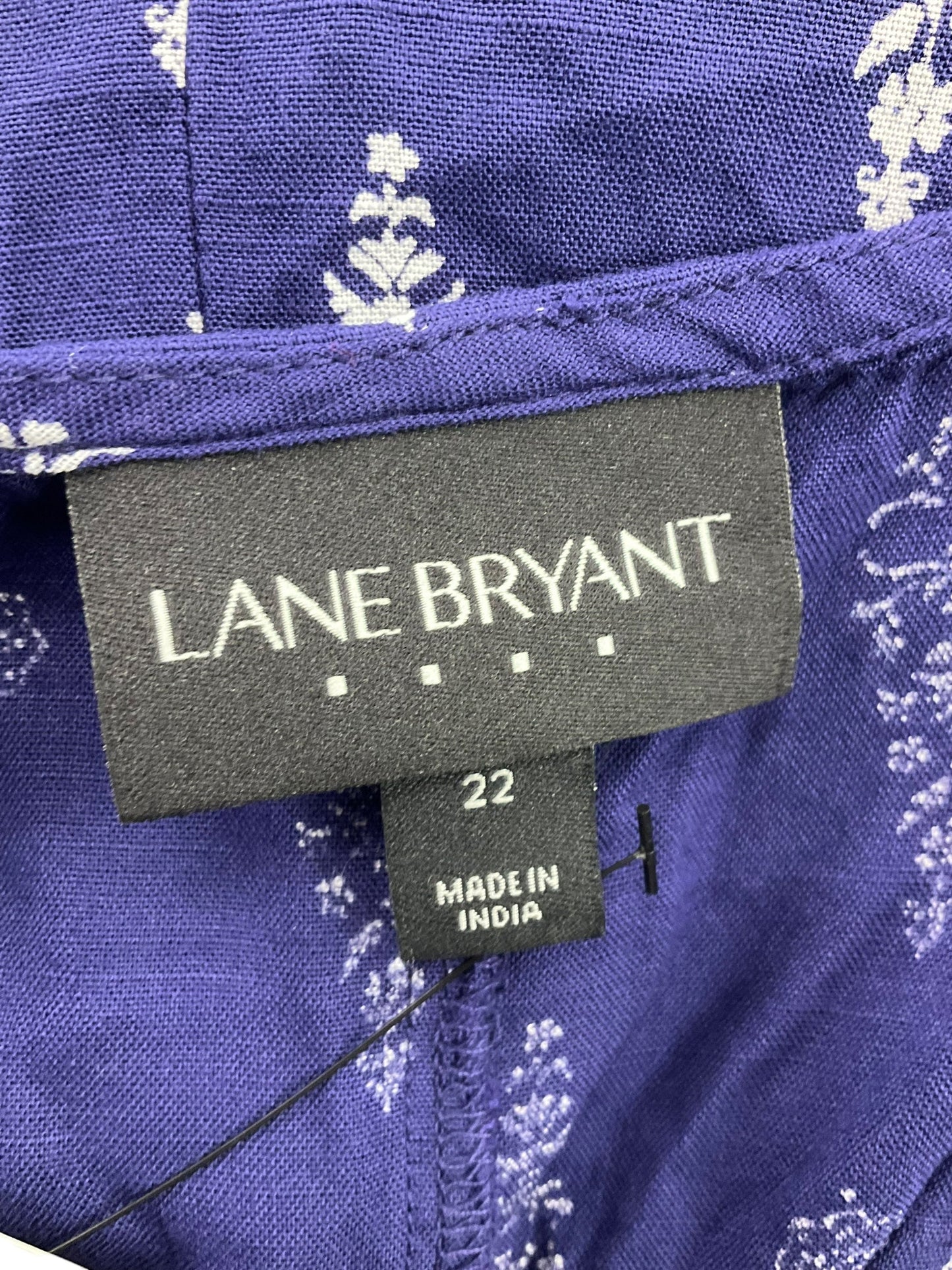 Blue & White Top Sleeveless Lane Bryant, Size 3x