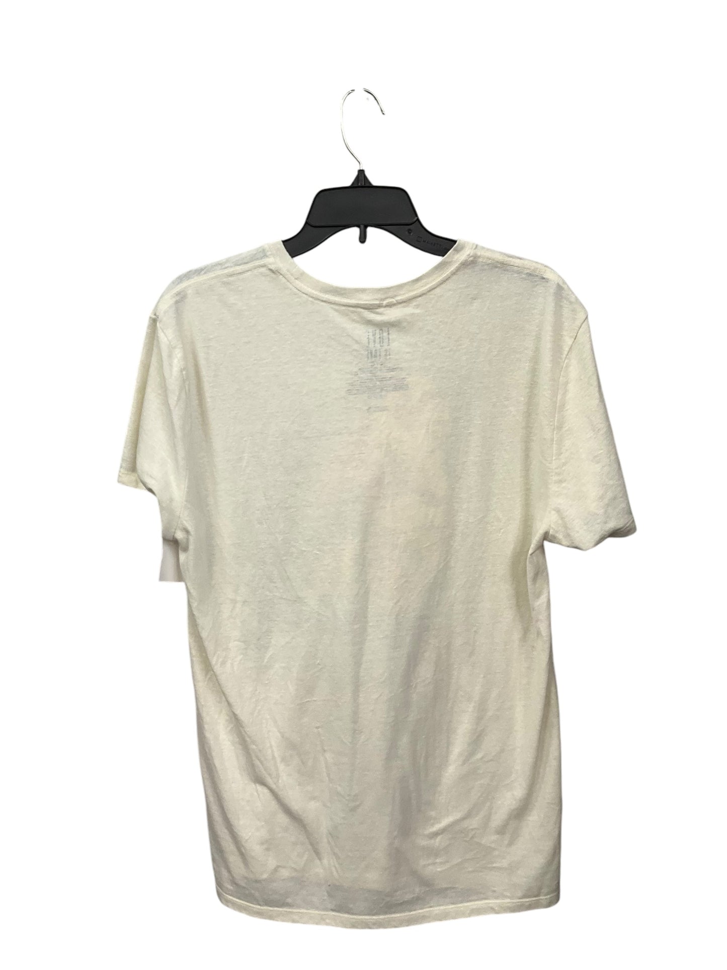 Top Short Sleeve Basic By Love In Cream, Size: L