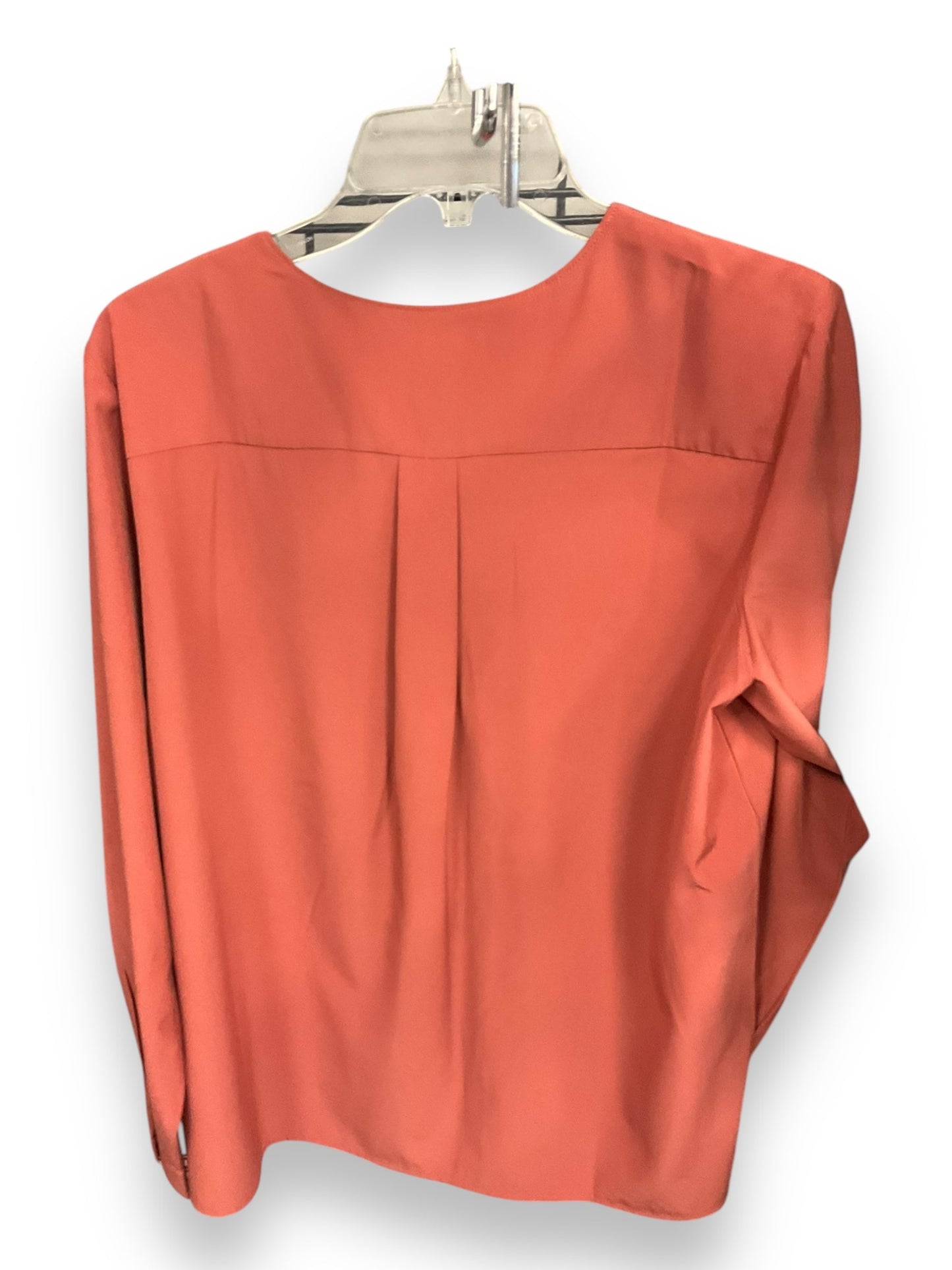 Top Long Sleeve By Lands End In Coral, Size: M