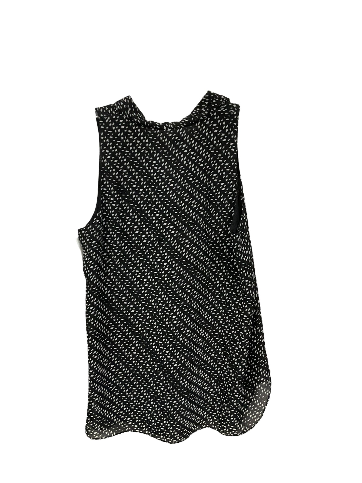 Top Sleeveless By Vince Camuto In Black & White, Size: L