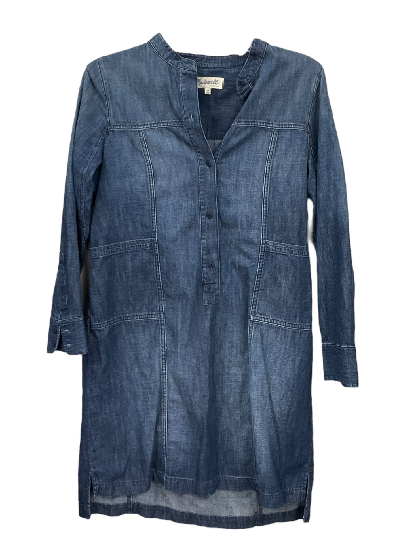 Blue Denim Dress Casual Midi Madewell, Size M