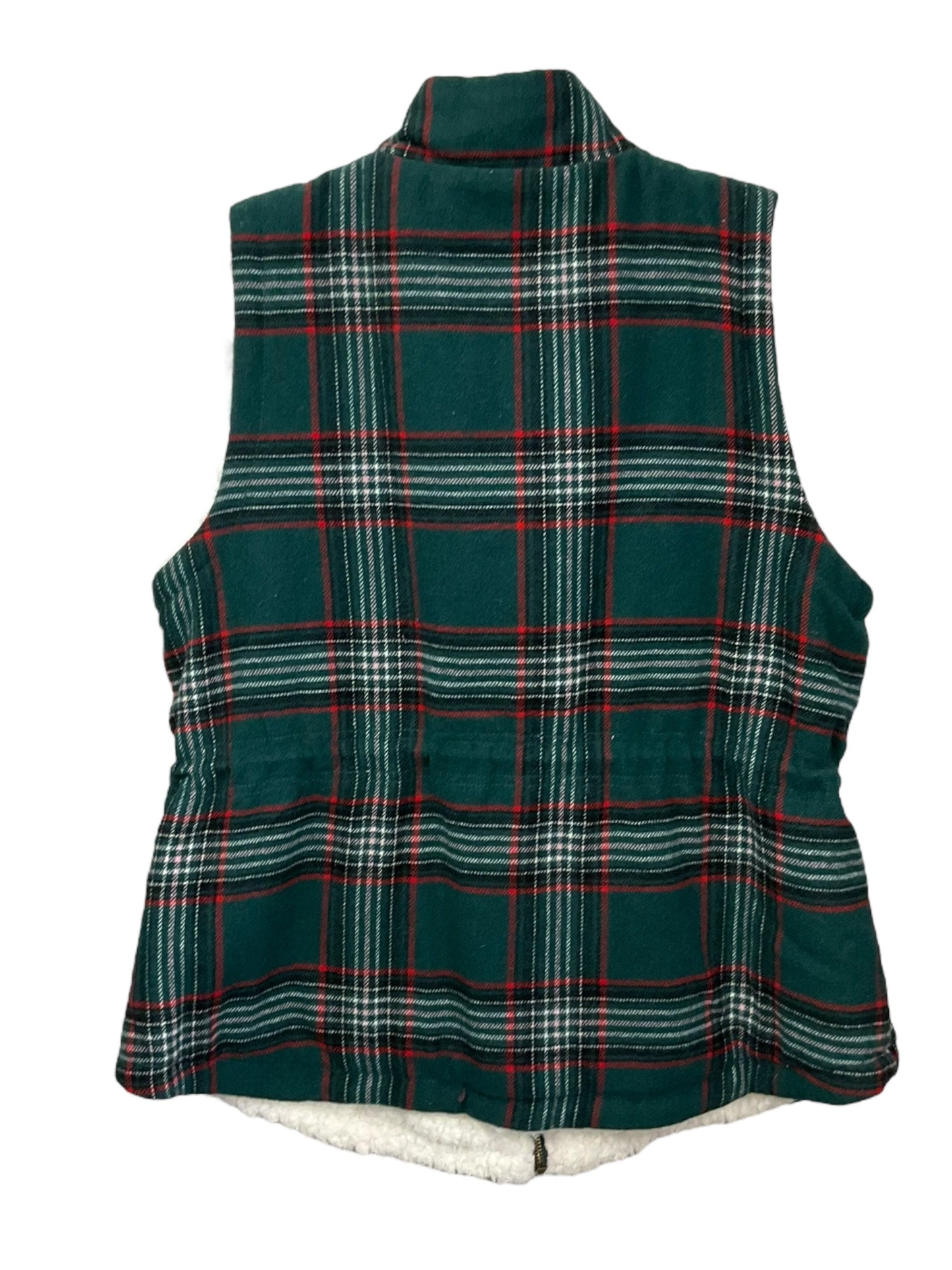 Plaid Pattern Vest Fleece Maurices, Size Xl