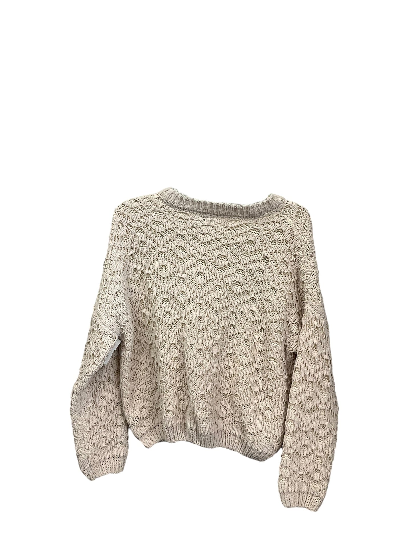 Cream Sweater Clothes Mentor, Size M