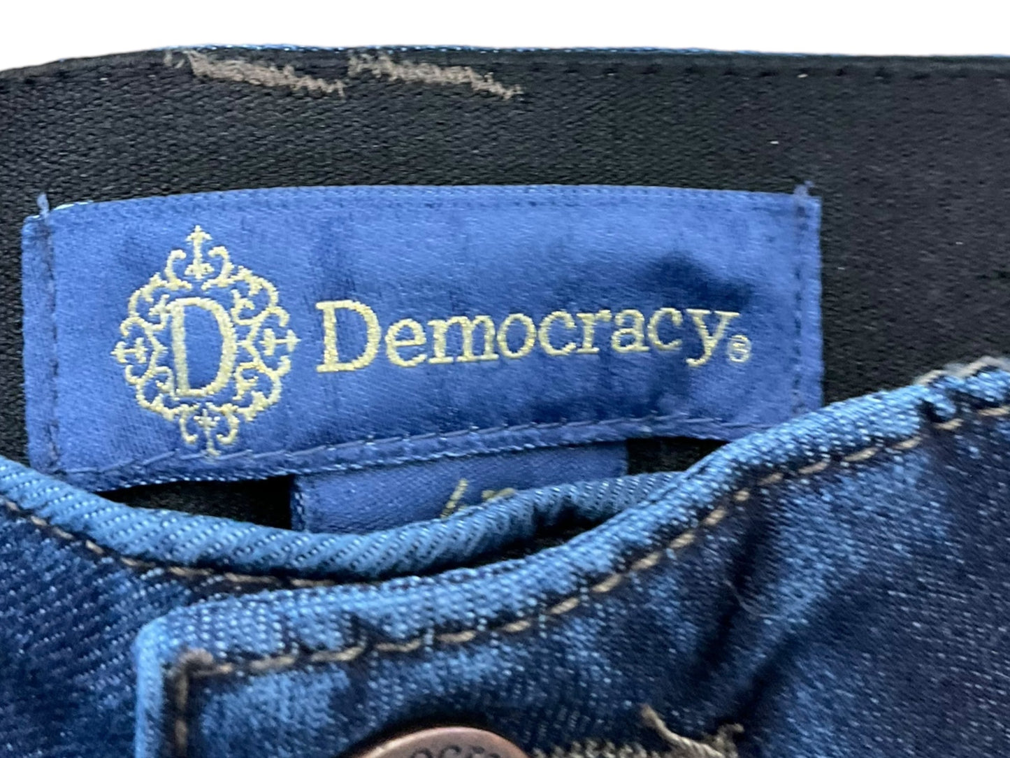 Blue Denim Jeans Boot Cut Democracy, Size 4