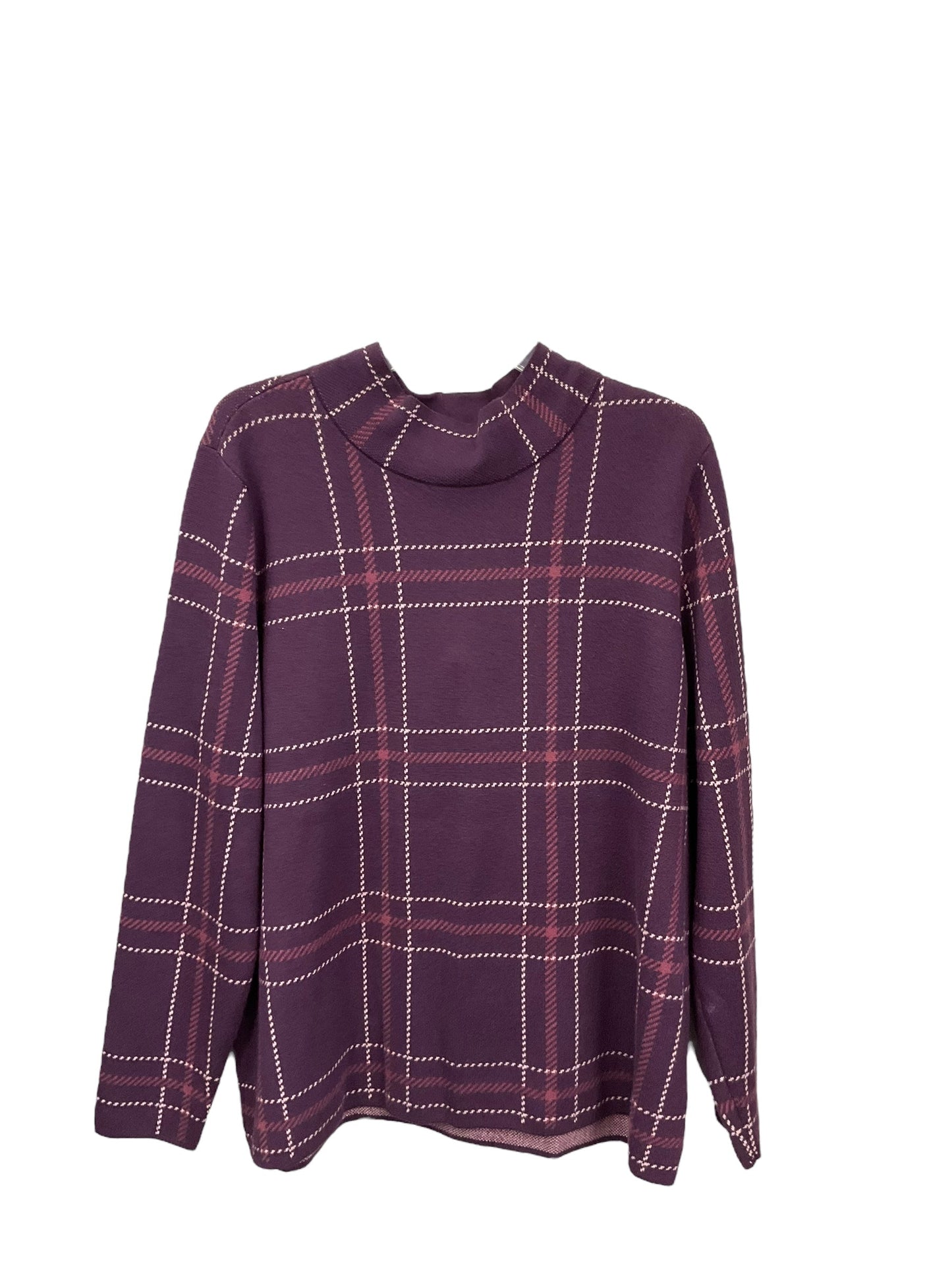 Sweater By Lands End In Purple, Size: Xl