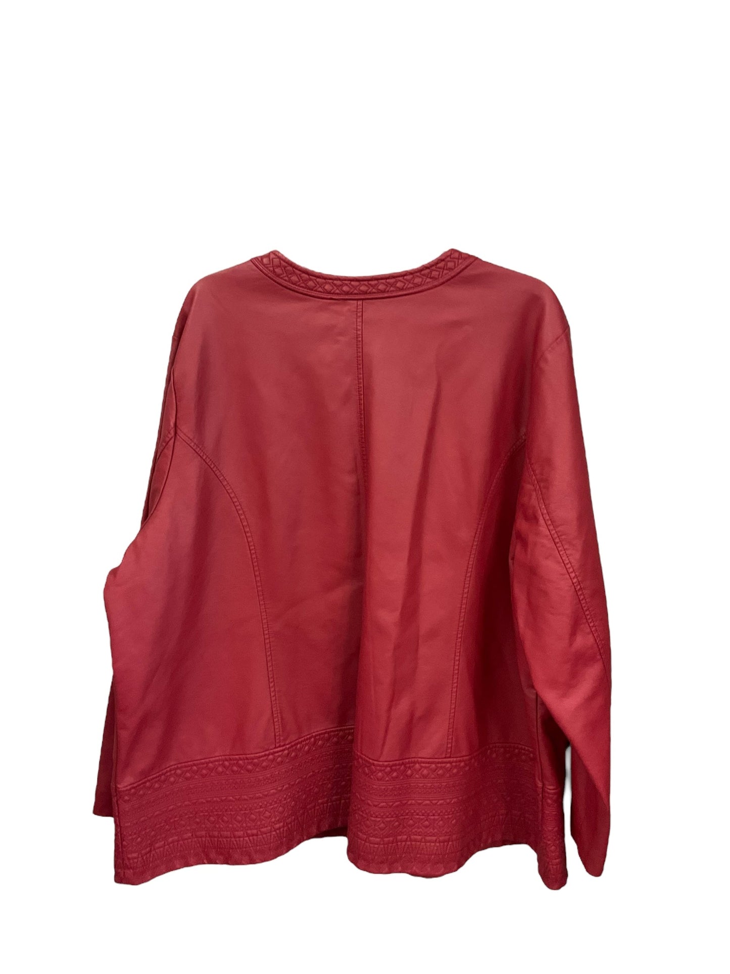 Jacket Other By Cj Banks In Red, Size: 3x