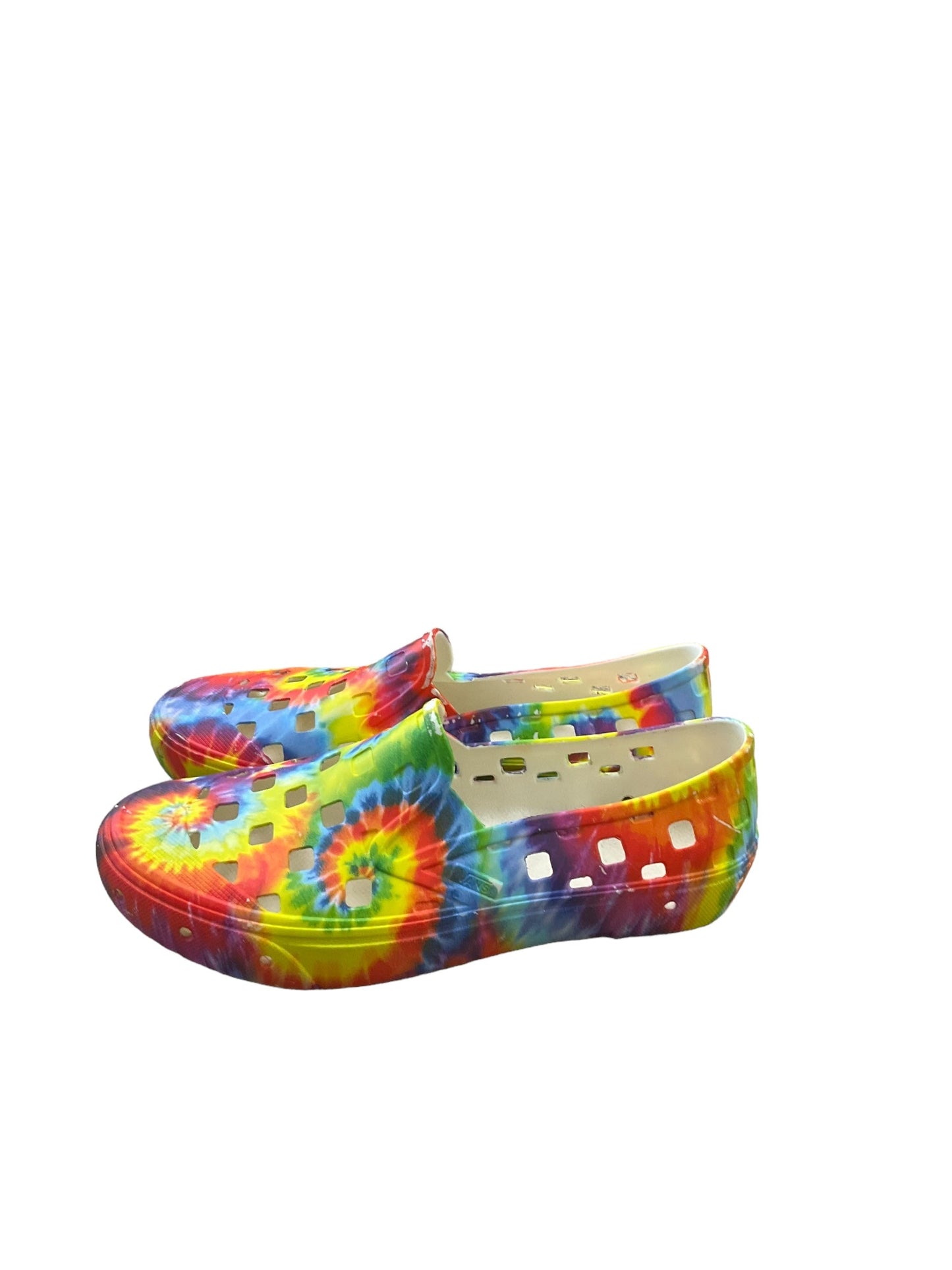 Shoes Flats By Vans In Tie Dye Print, Size: 9