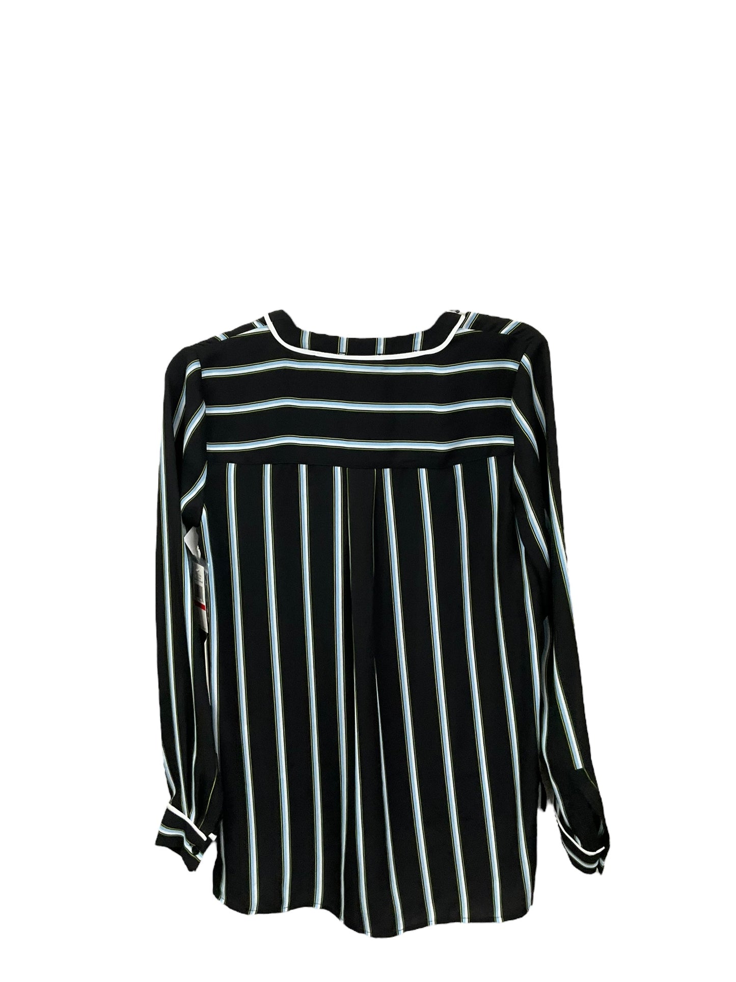 Blouse Long Sleeve By 1.state In Black & Blue, Size: Xs