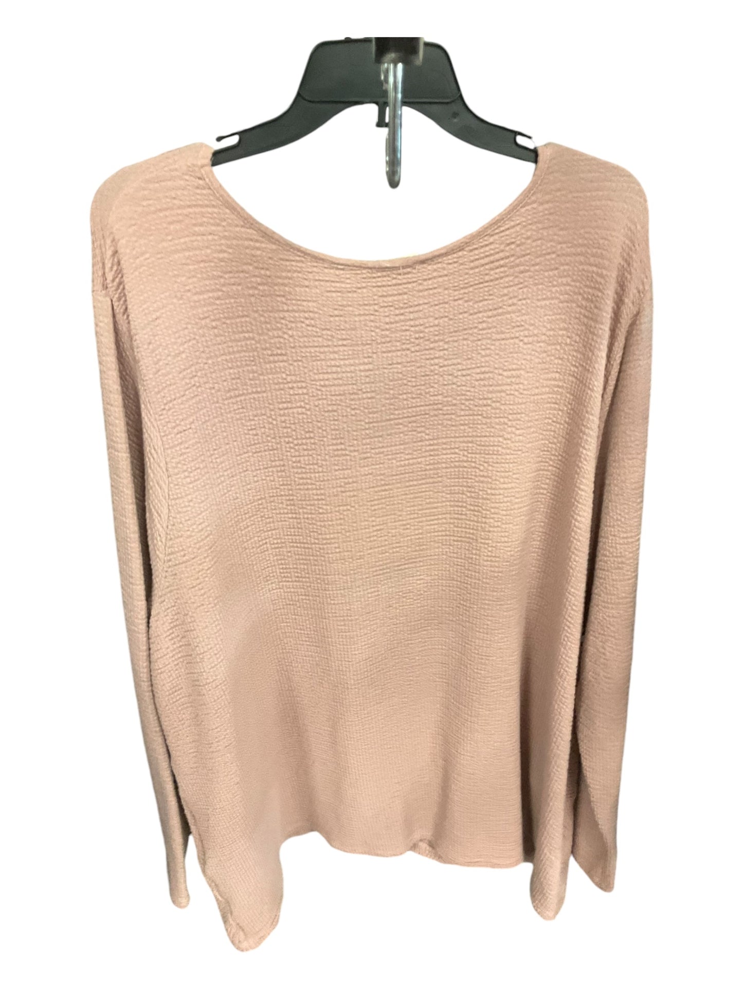 Top Long Sleeve By Clothes Mentor In Pink, Size: 3x