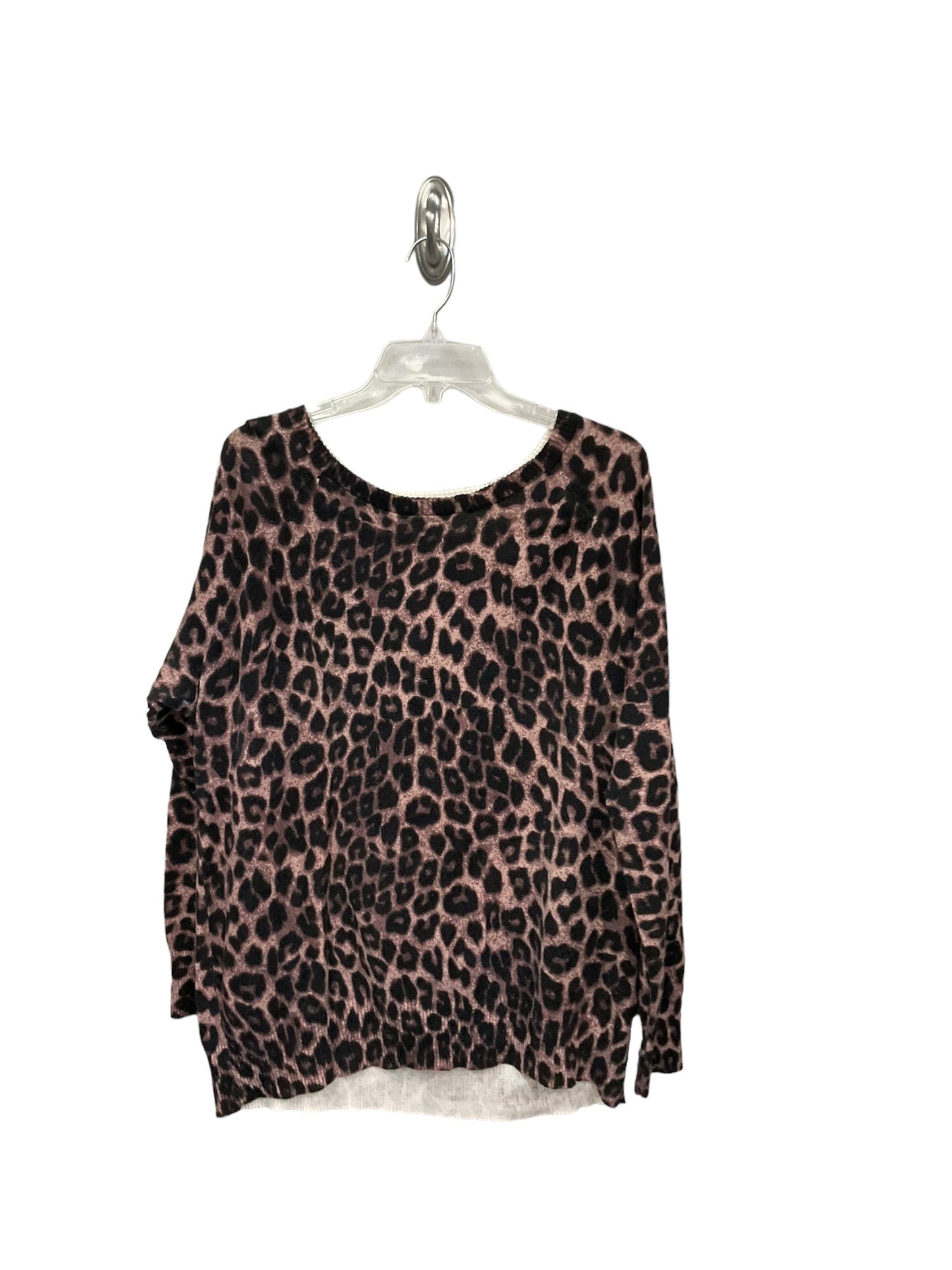 Top Long Sleeve By Torrid In Animal Print, Size: 2x