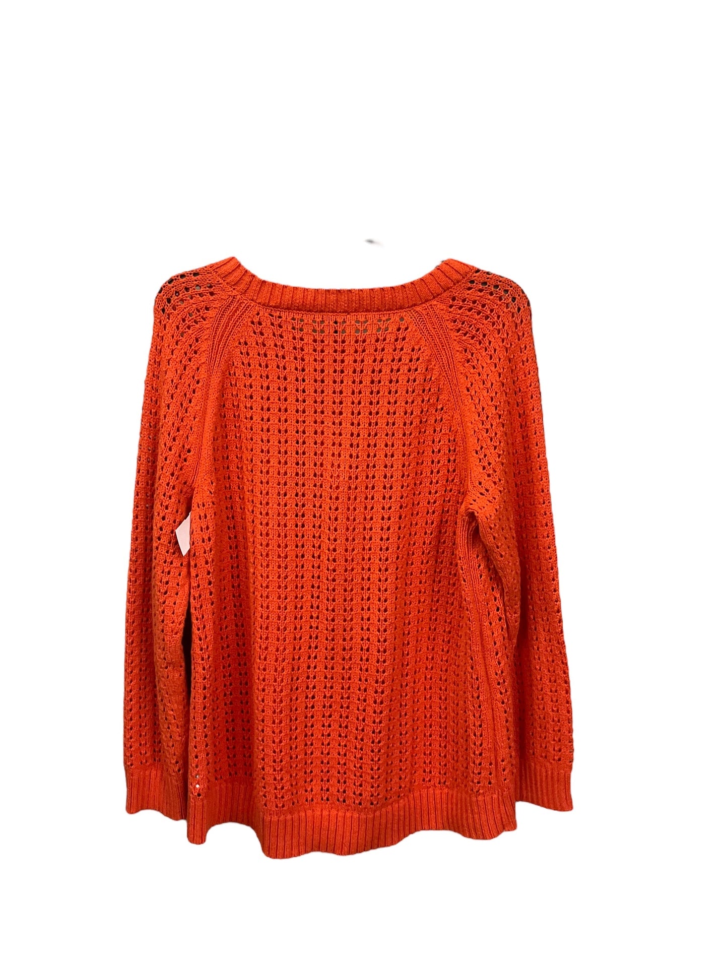 Sweater By Talbots In Orange, Size: L