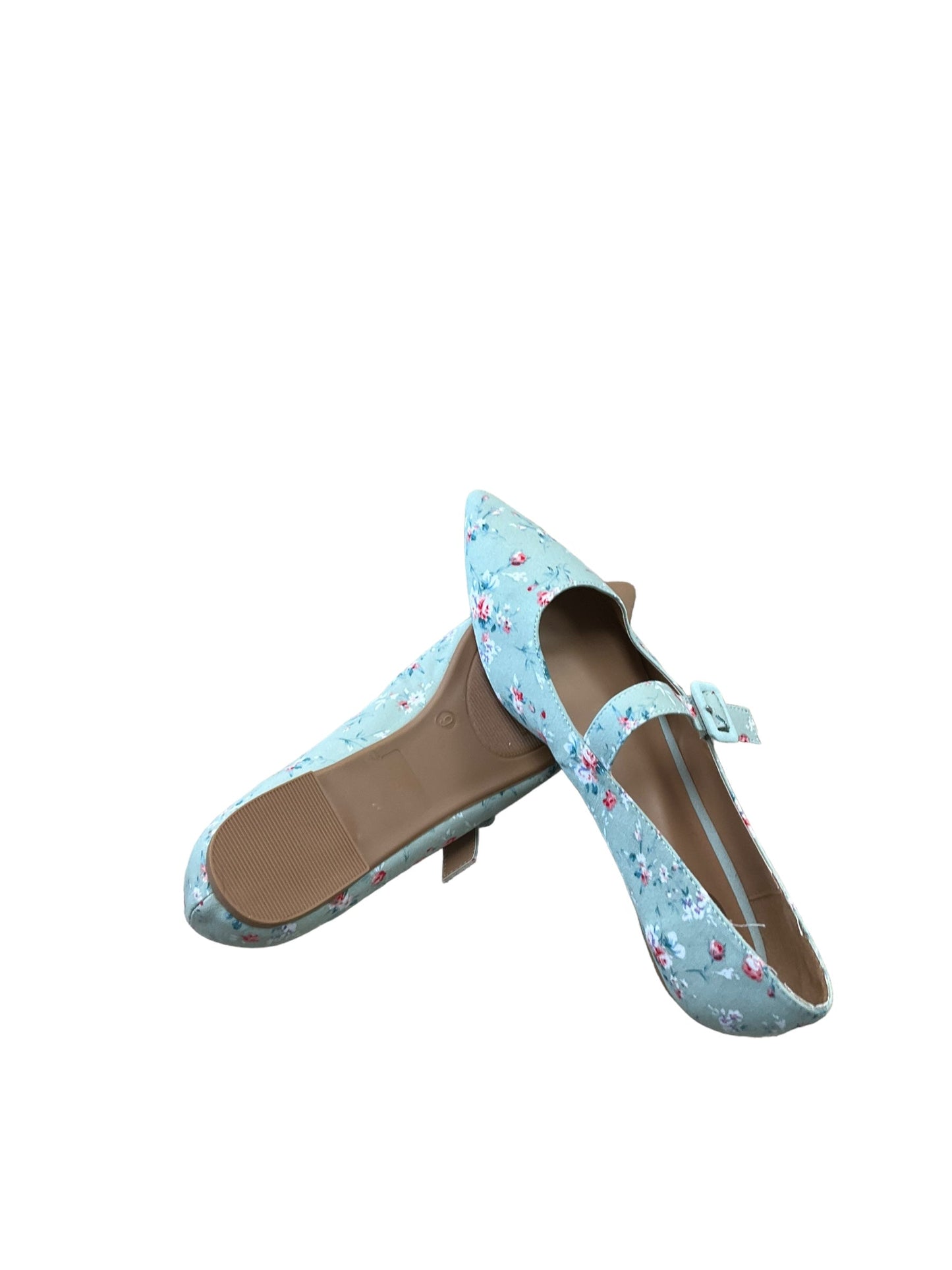 Shoes Flats By Cato In Floral Print, Size: 9