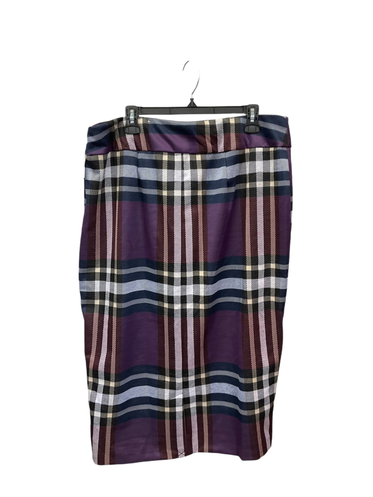 Skirt Maxi By Ashley Stewart In Plaid Pattern, Size: 1x