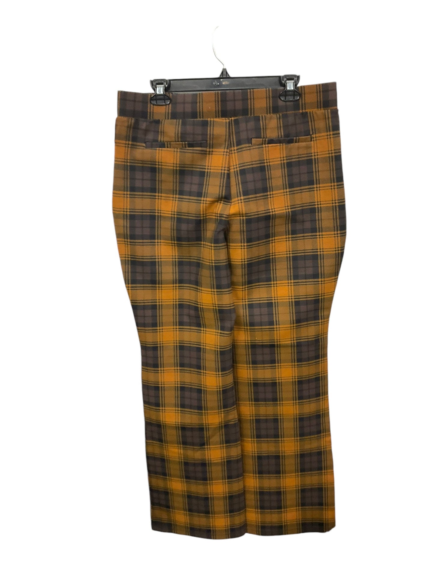 Pants Leggings By Iman Hsn In Plaid Pattern, Size: Xl