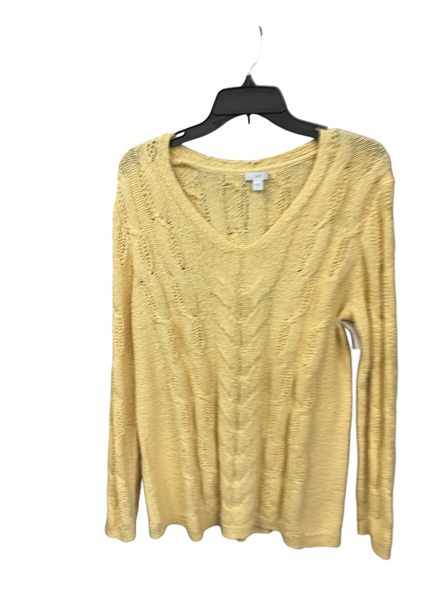 Sweater By J. Jill In Yellow, Size: M