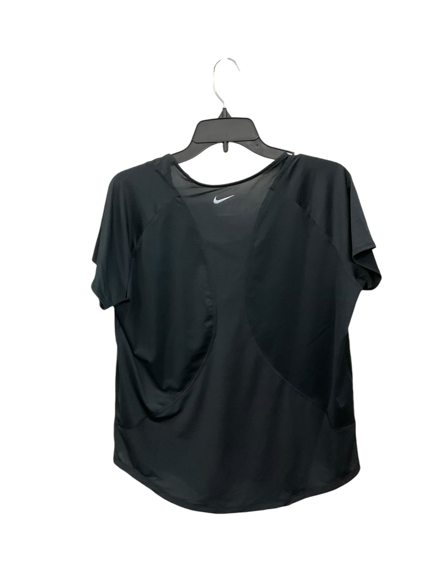 Athletic Top Short Sleeve By Nike Apparel In Black, Size: Xl