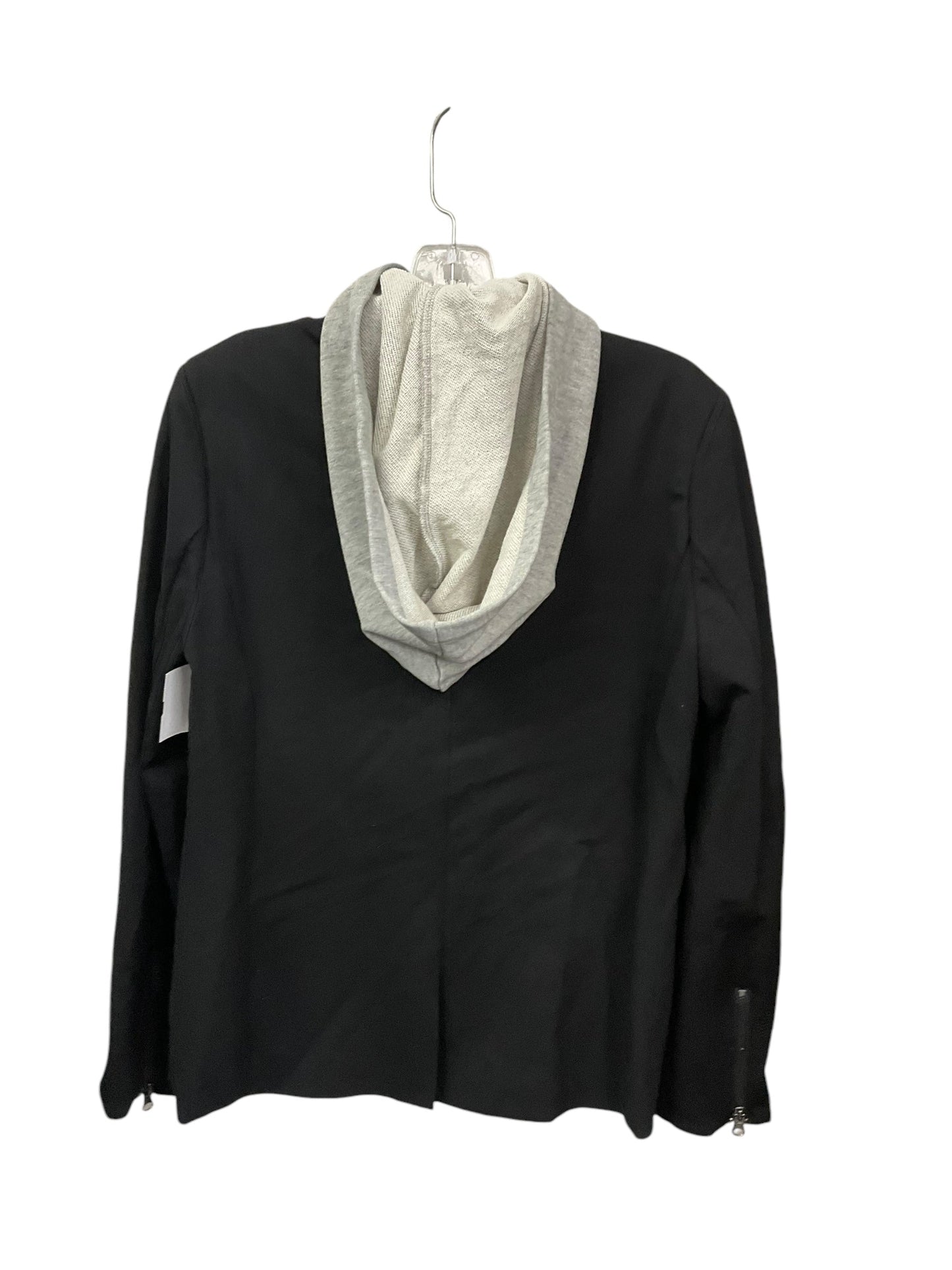 Jacket Moto By Clothes Mentor In Black & Grey, Size: M