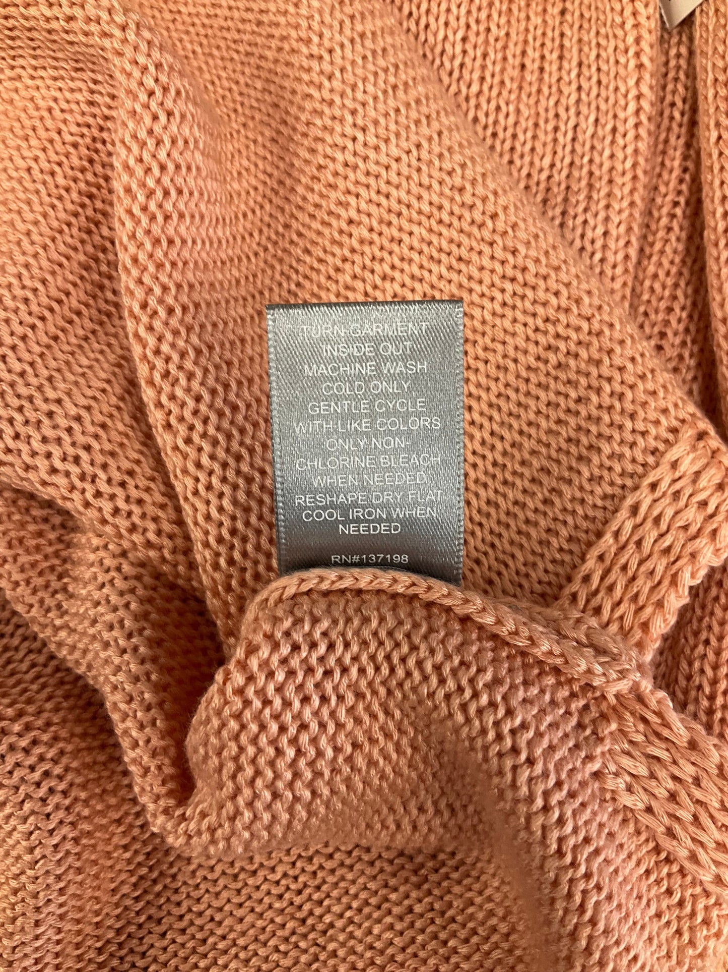 Peach Sweater Marled, Size M