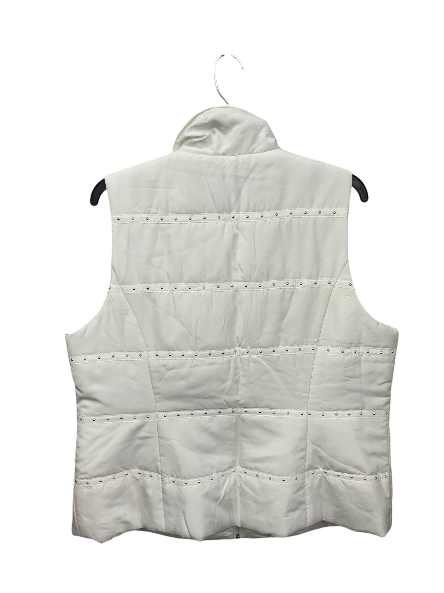 Vest Puffer & Quilted By Cj Banks In White, Size: Xl