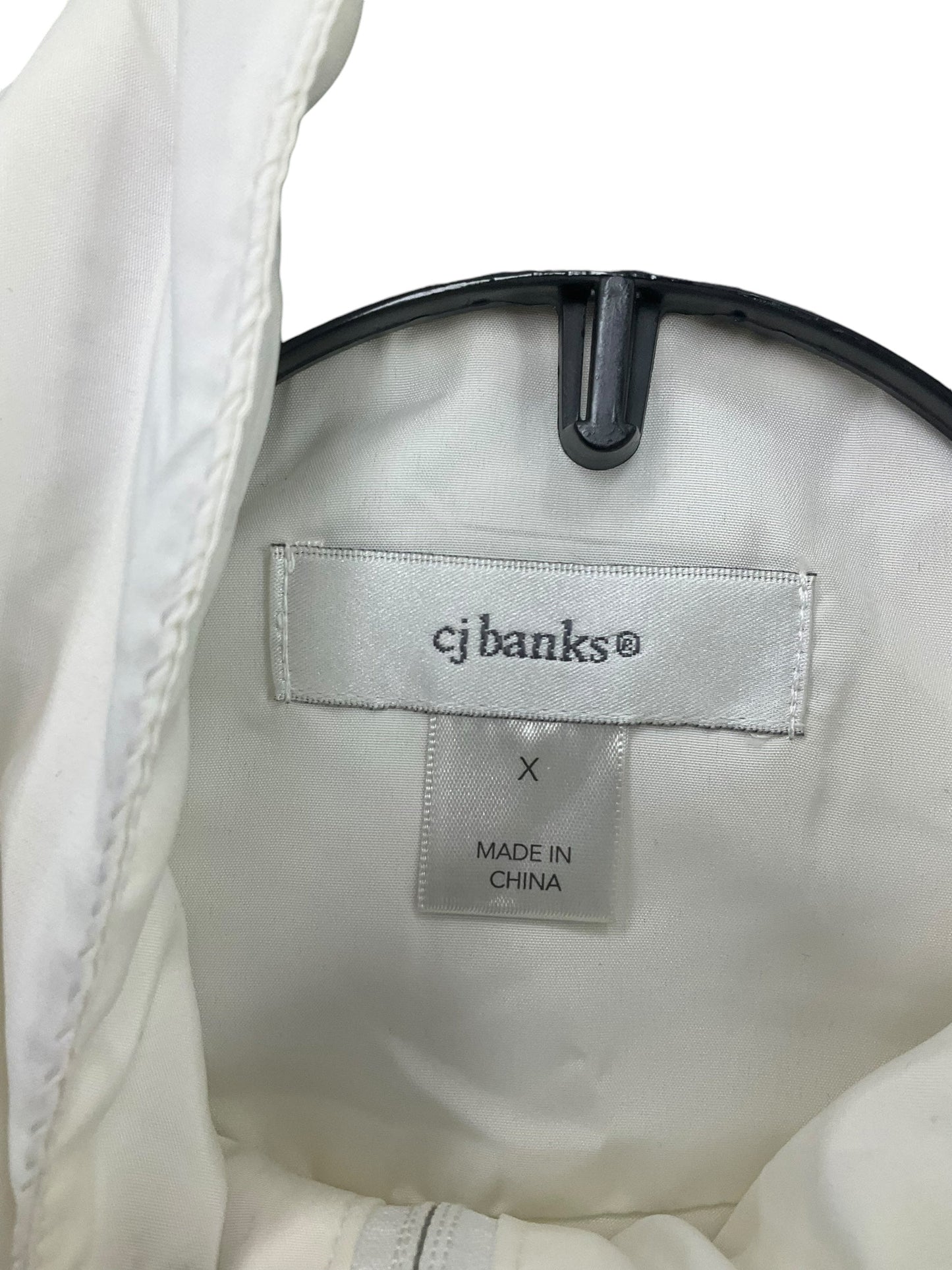 Vest Puffer & Quilted By Cj Banks In White, Size: Xl