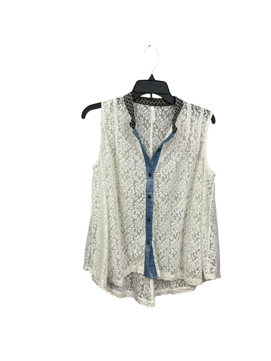 Top Sleeveless By Free People In Cream, Size: S