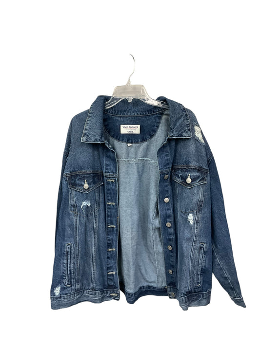 Jacket Denim By Wallflower In Blue Denim, Size: 1x