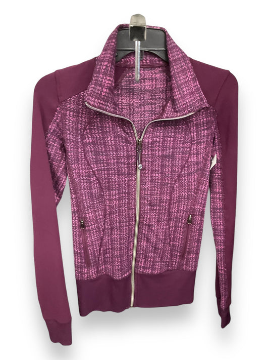 Athletic Jacket By Lululemon In Purple, Size: S