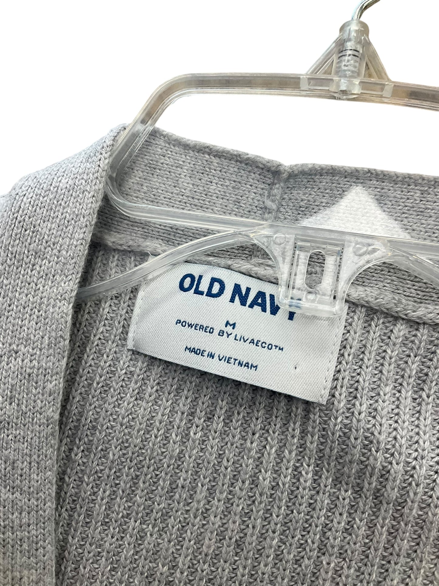 Sweater Cardigan By Old Navy In Grey, Size: M