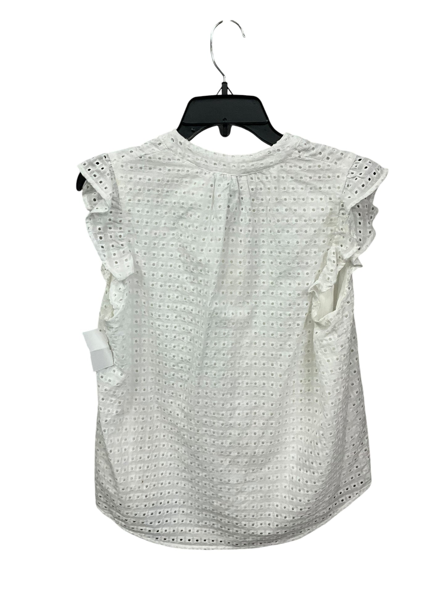 Top Sleeveless By Draper James In White, Size: M