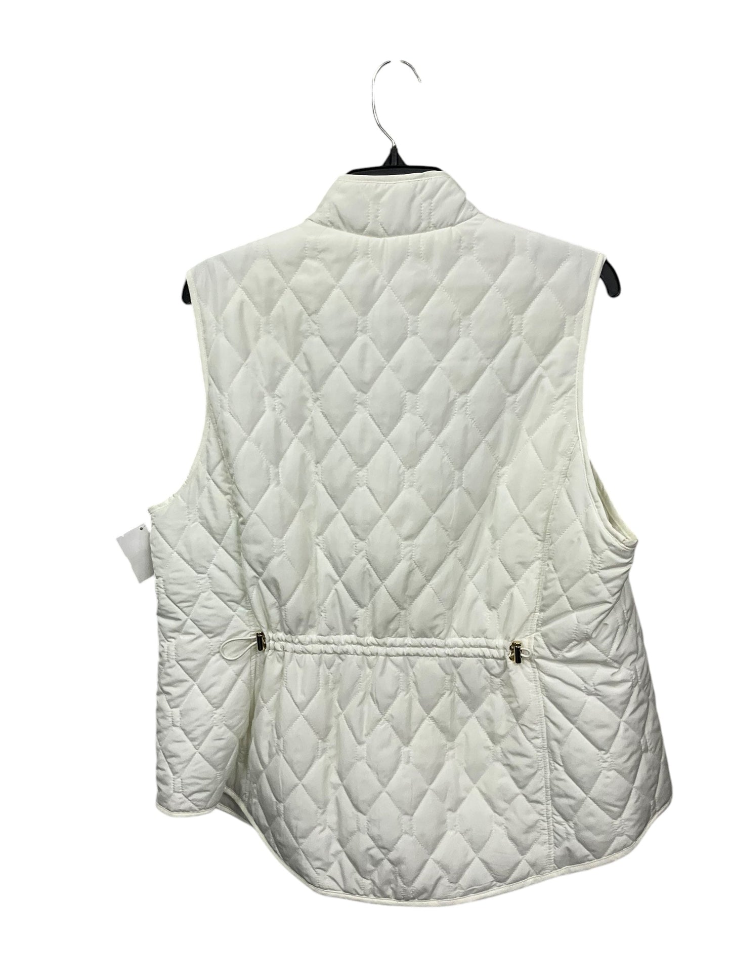 Vest Puffer & Quilted By Croft And Barrow In White, Size: 1x