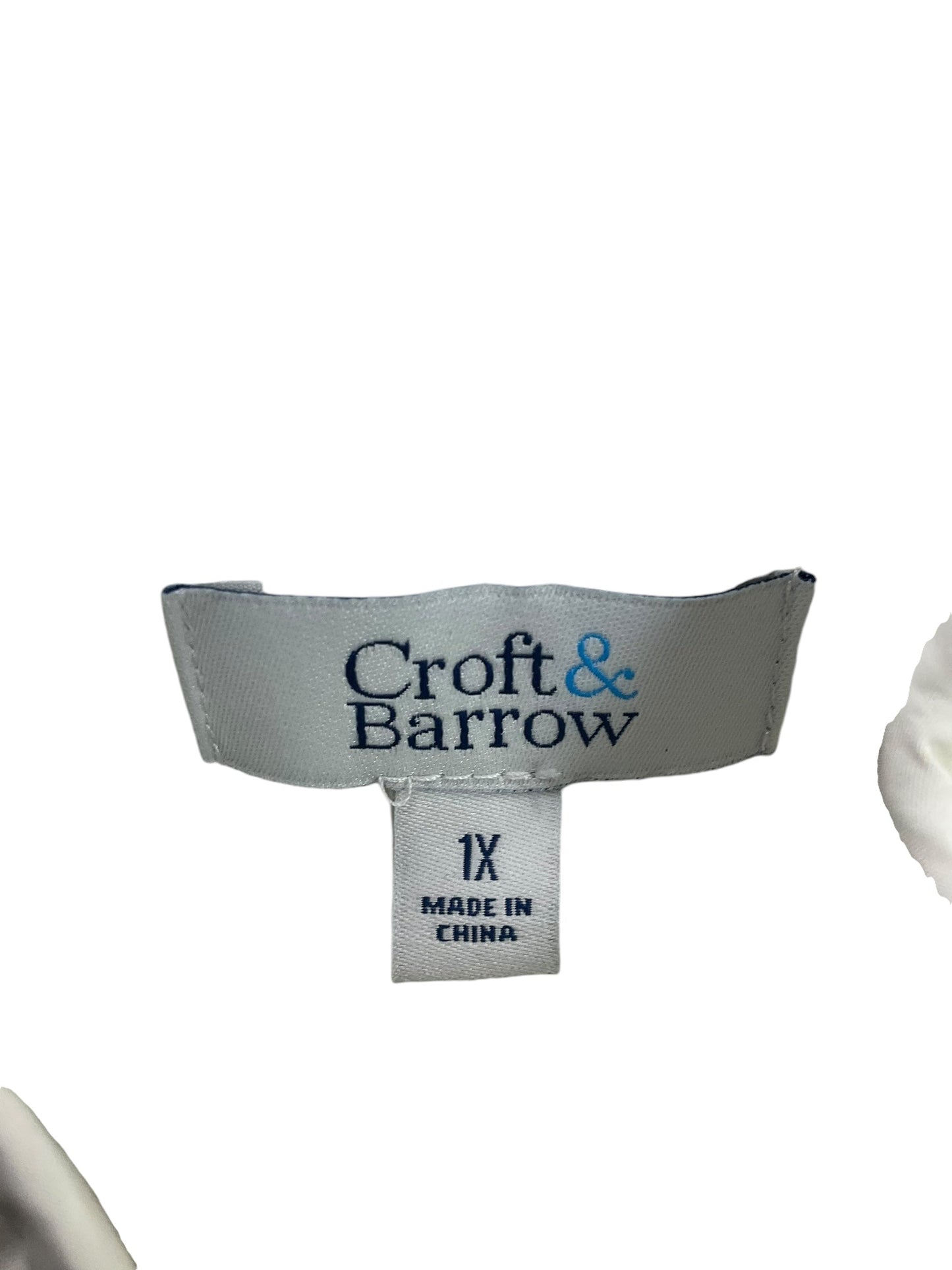 Vest Puffer & Quilted By Croft And Barrow In White, Size: 1x