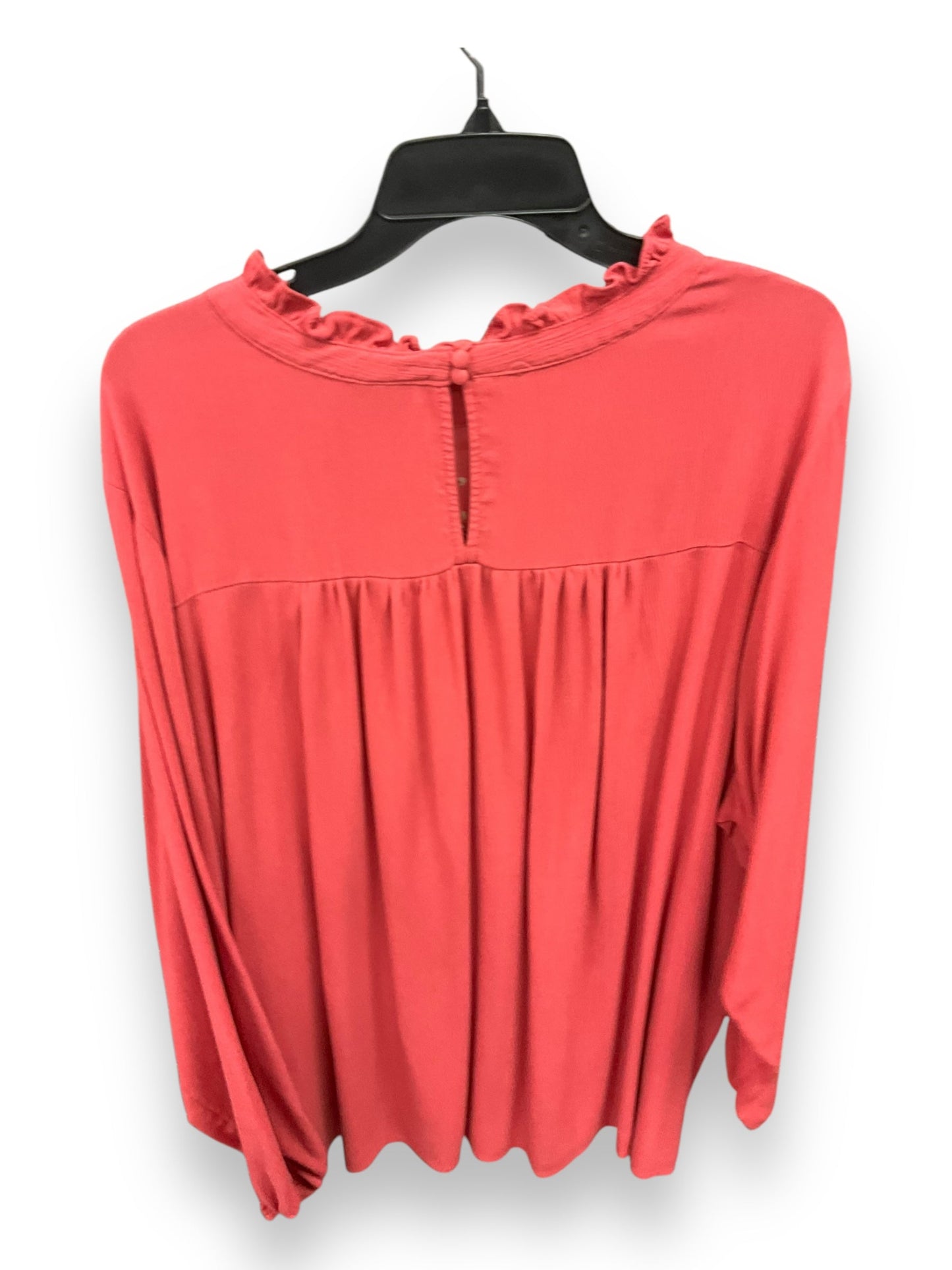 Blouse Long Sleeve By Torrid In Orange, Size: 4x