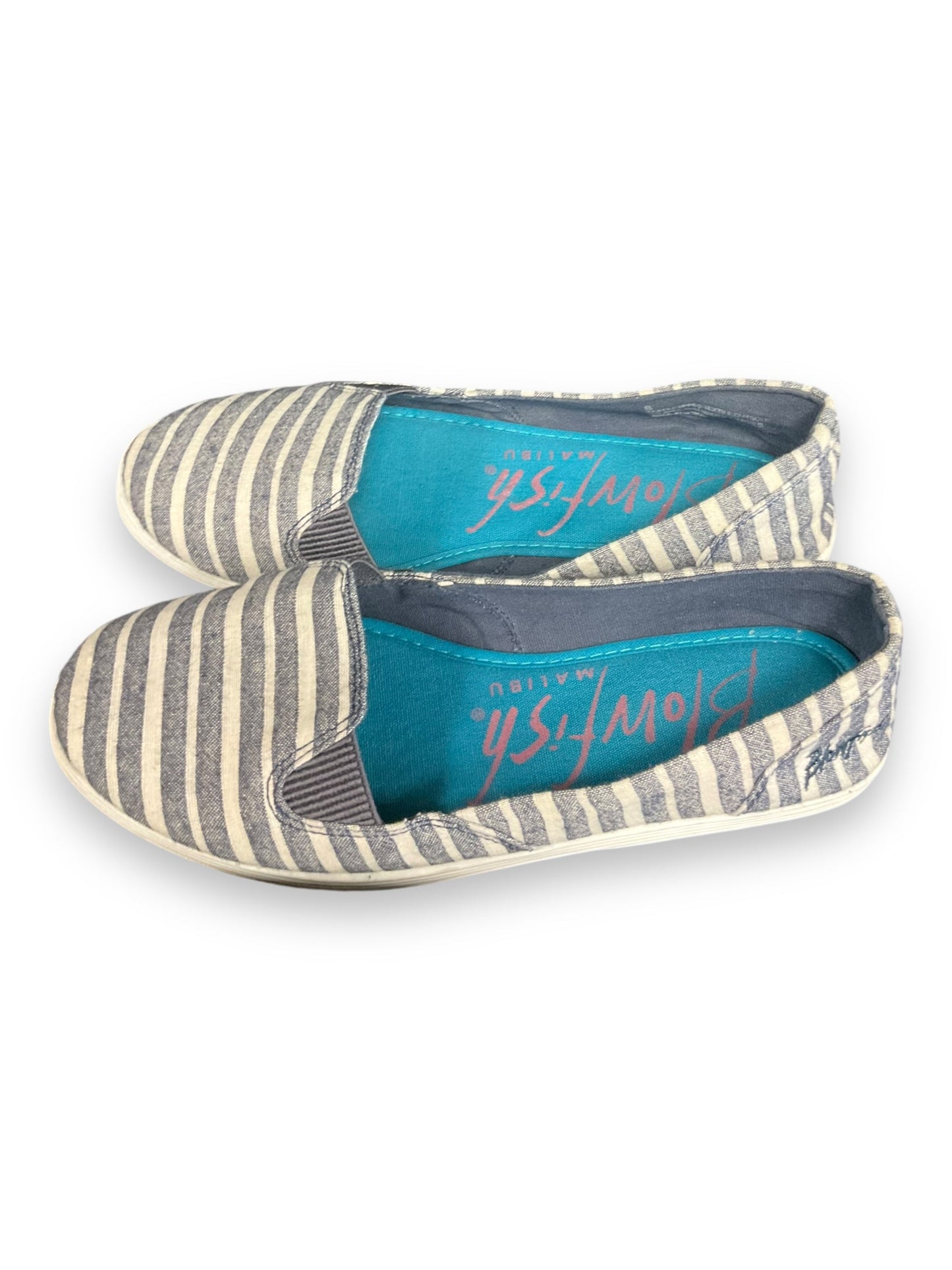 Shoes Flats By Blowfish In Blue & White, Size: 8