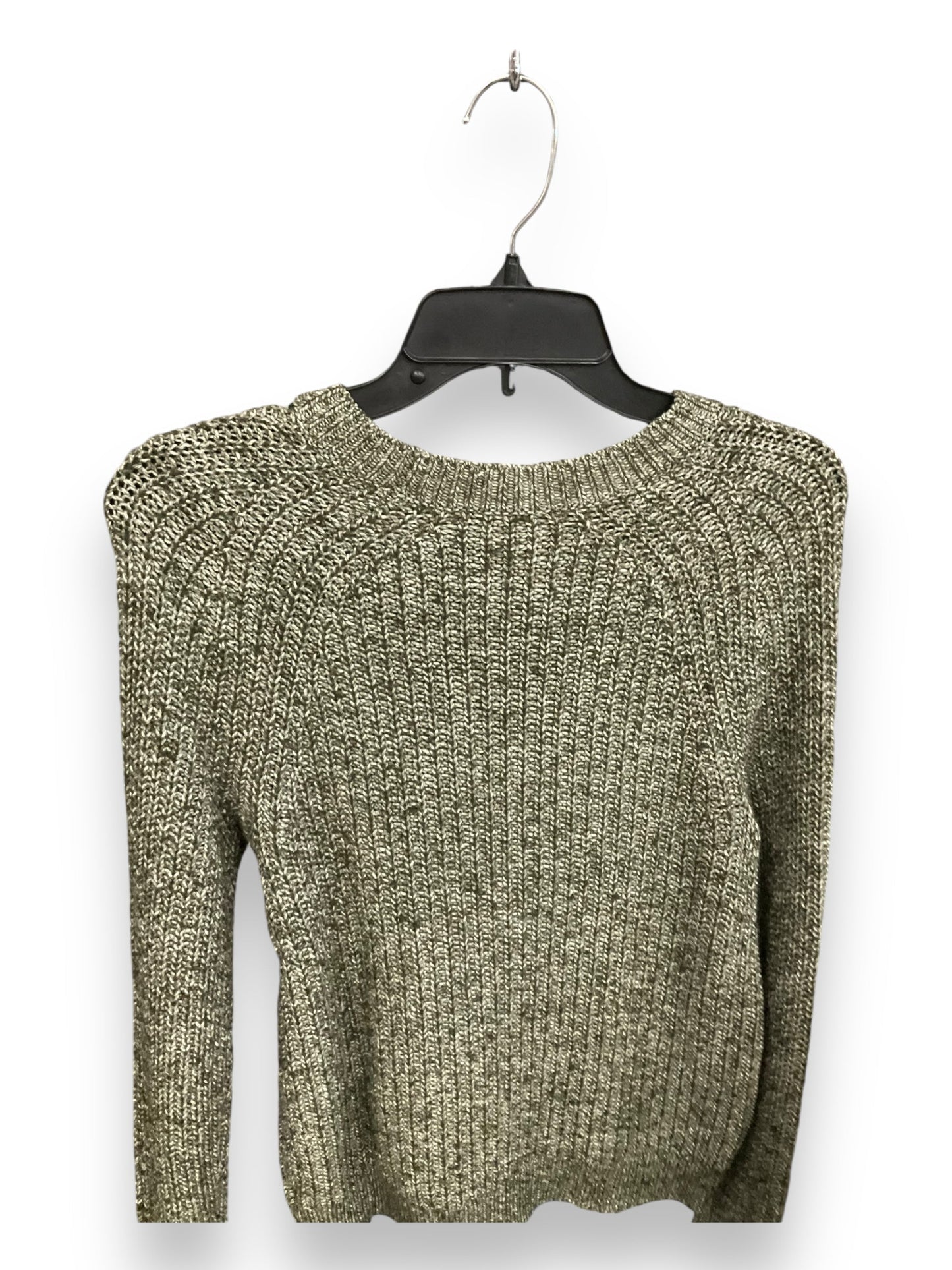 Sweater By Express In Green & White, Size: M