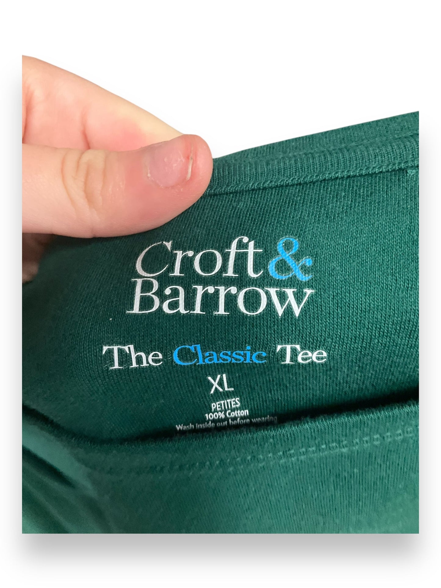 Top Long Sleeve By Croft And Barrow In Green, Size: Xl