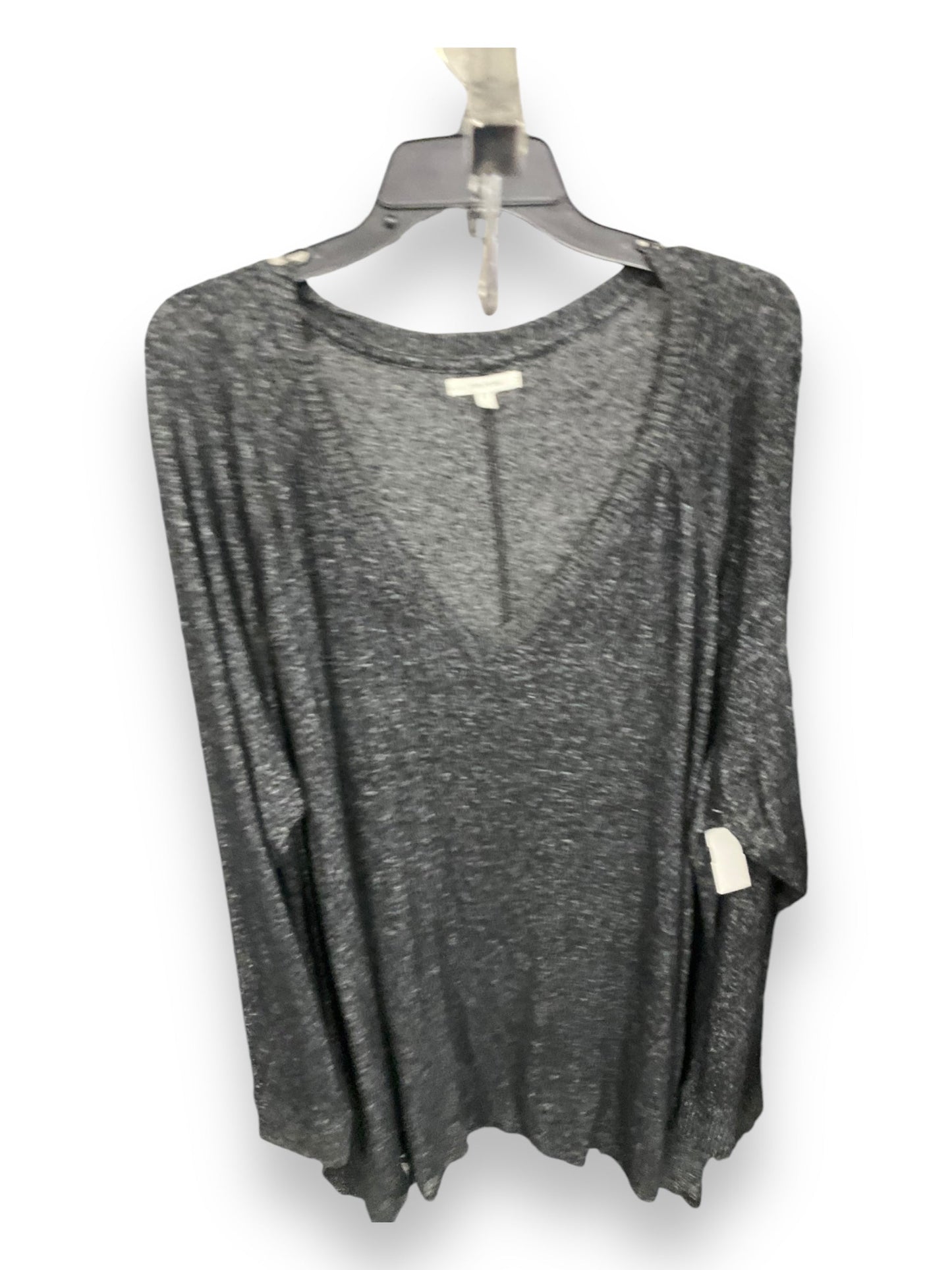 Top Long Sleeve By Maurices In Black & Grey, Size: 4x