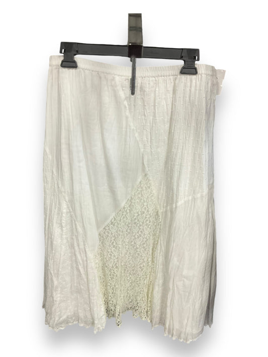 Skirt Maxi By Style And Company In White, Size: 1x