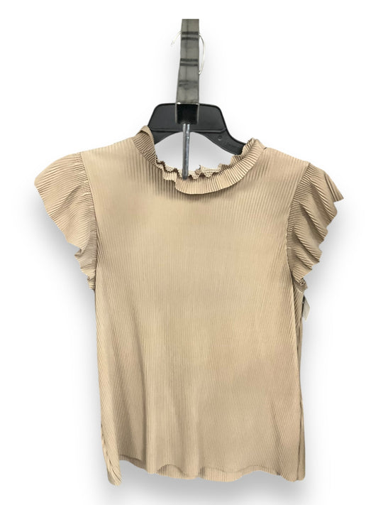 Top Sleeveless By Zara In Tan, Size: M