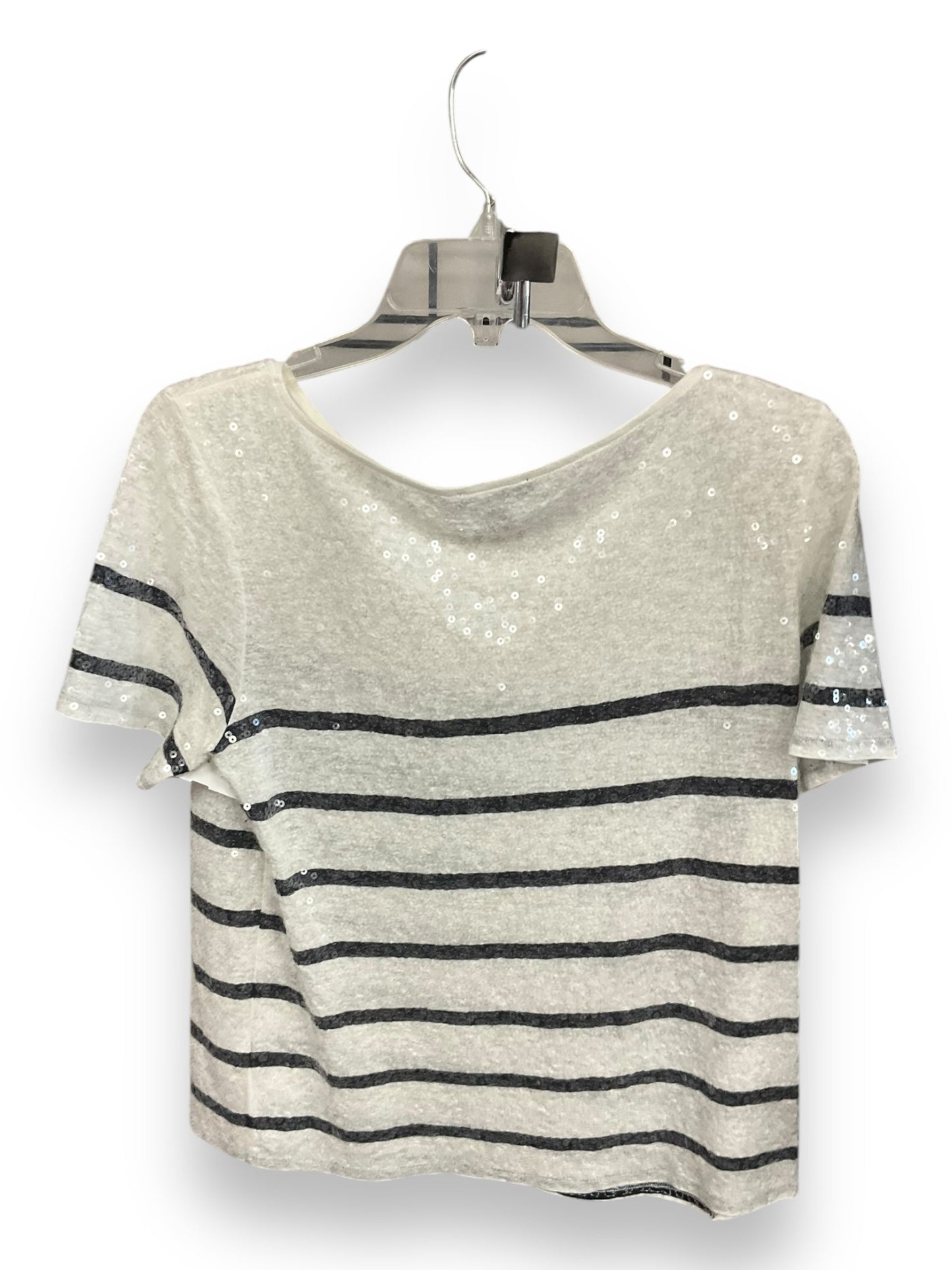 Top Short Sleeve By Express In Black & White