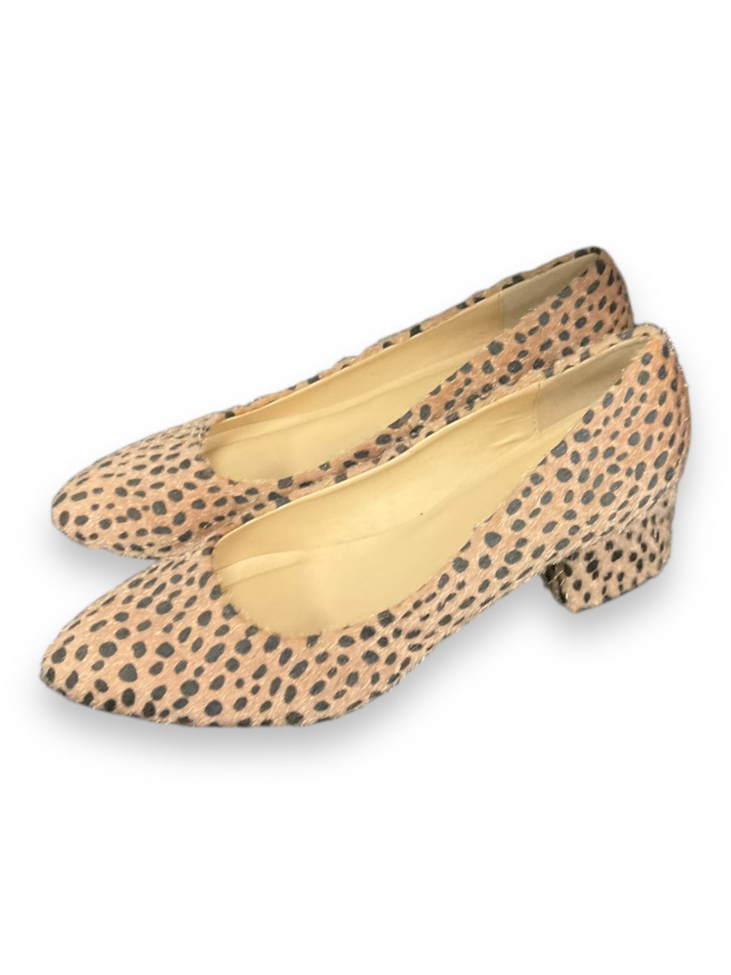 Shoes Heels Block By Laundry In Animal Print, Size: 8.5