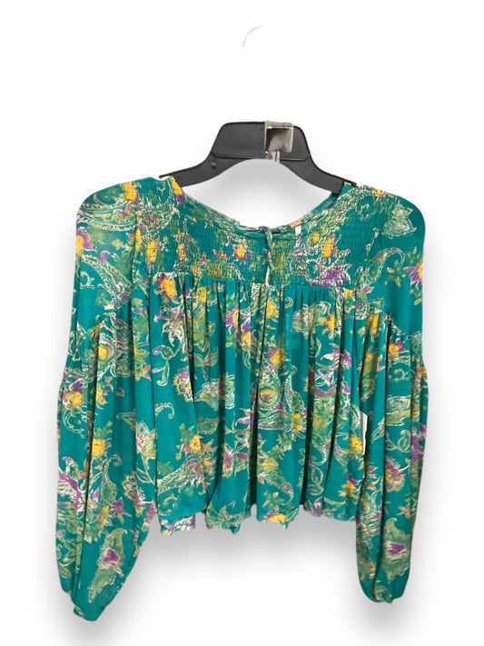 Blouse Long Sleeve By Free People In Multi-colored, Size: Xs