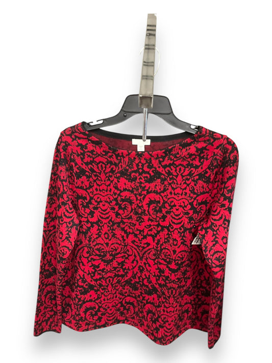 Sweater By J. Jill In Black & Red, Size: S