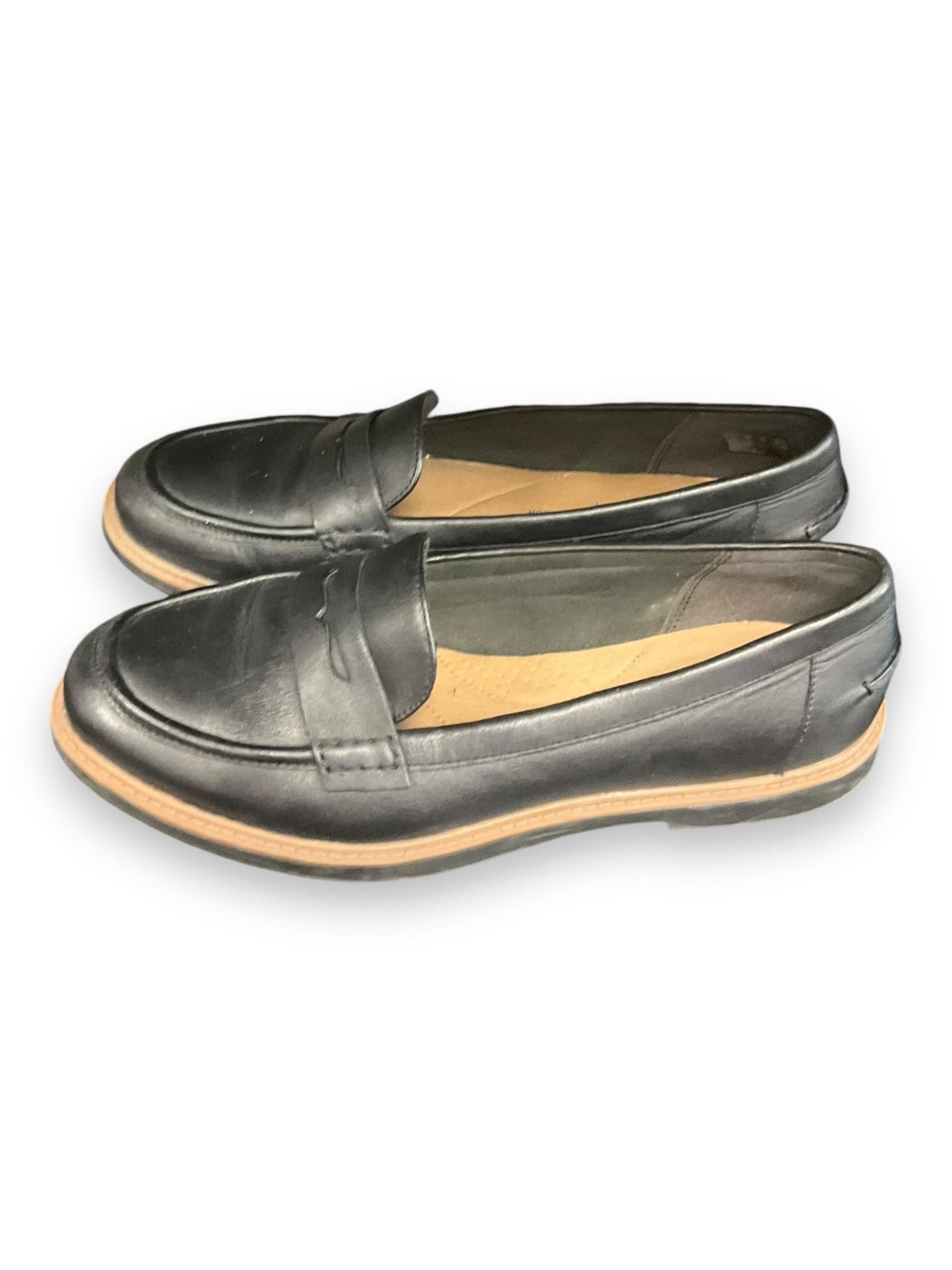 Shoes Flats By Clarks In Black, Size: 8.5