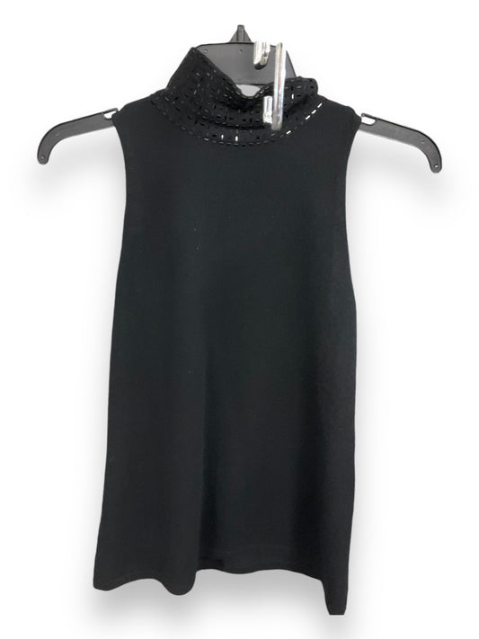 Top Sleeveless By Adrienne Vittadini In Black, Size: M