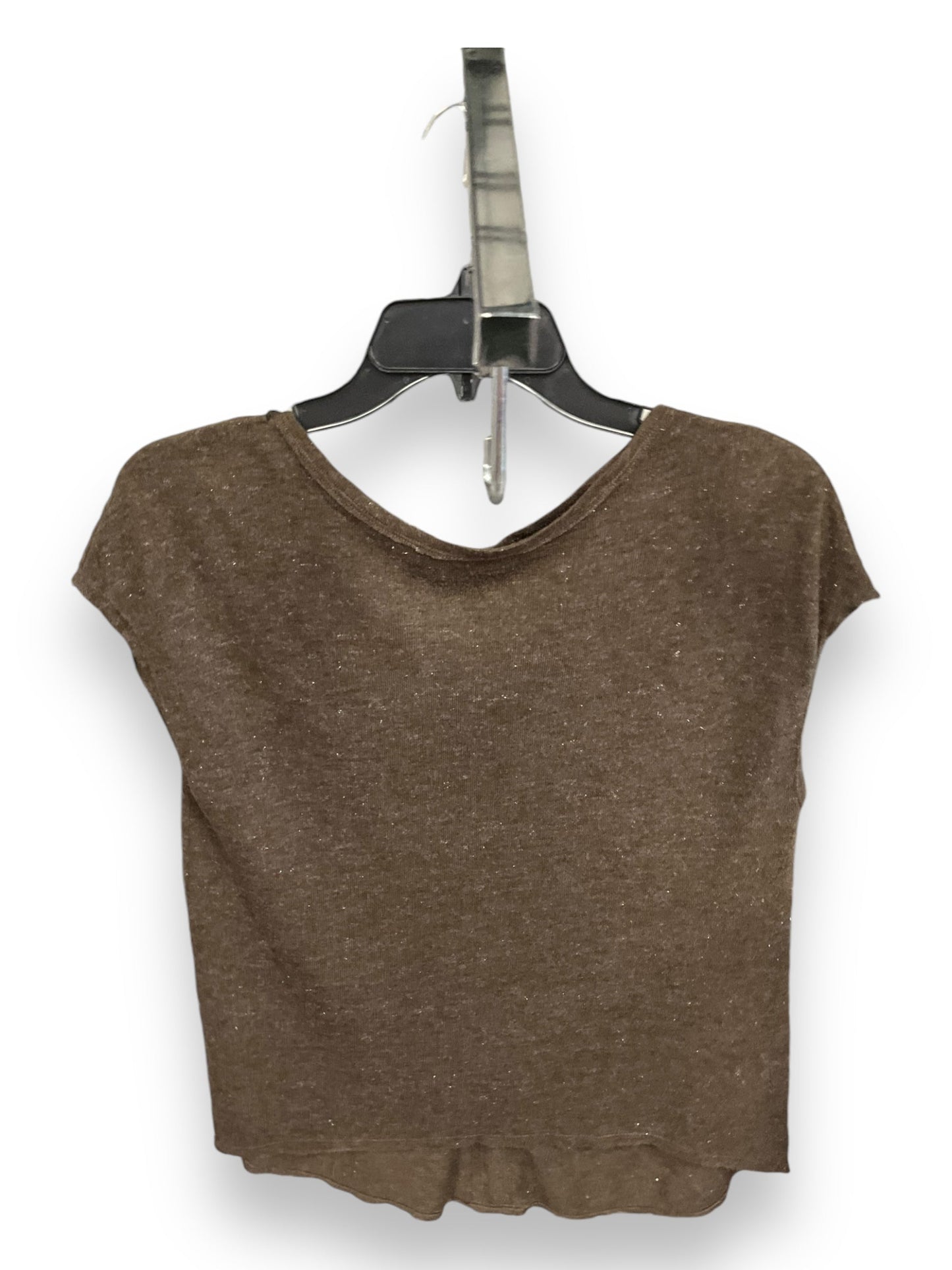 Top Short Sleeve By Alice + Olivia In Brown, Size: S