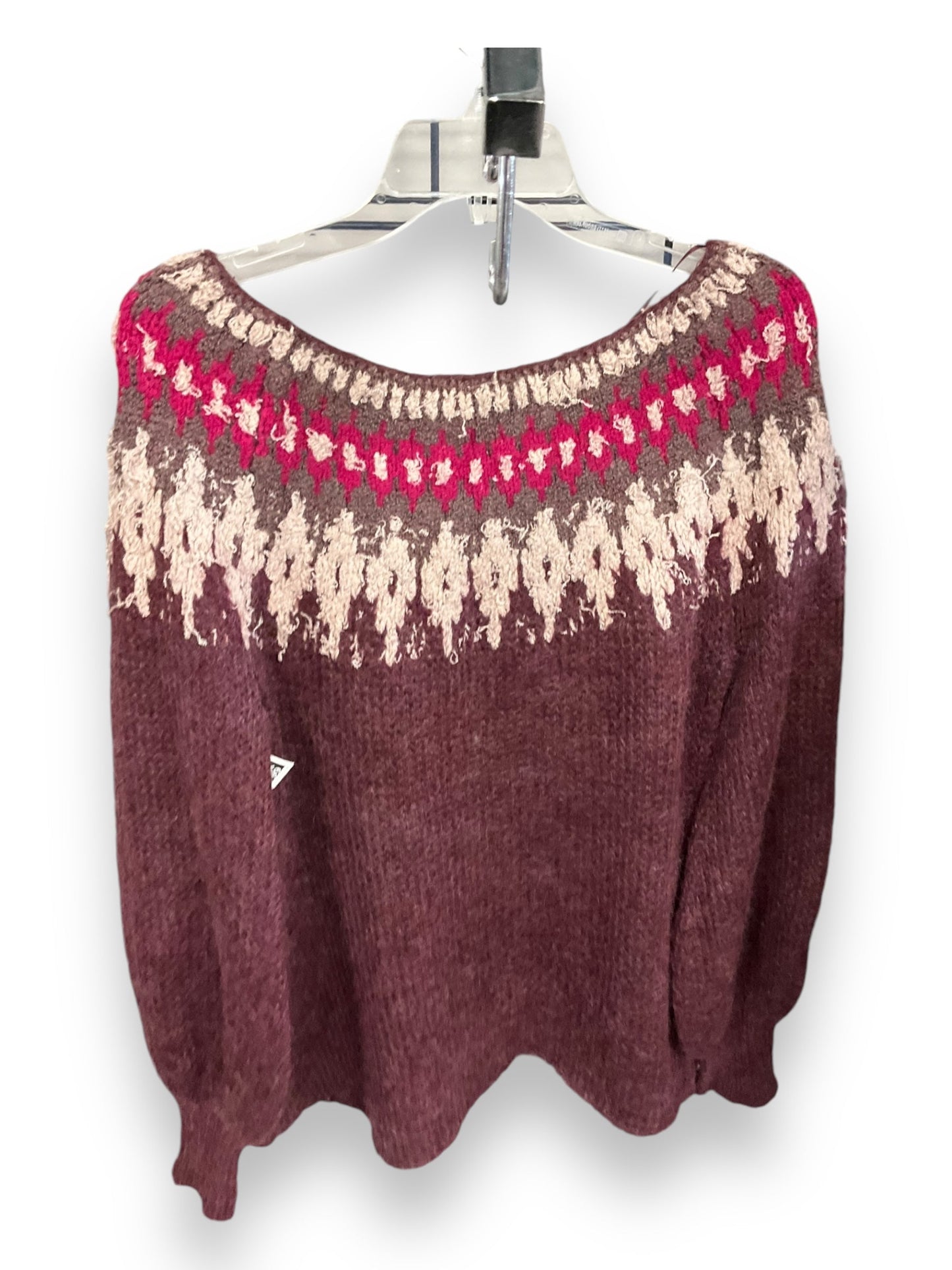 Sweater By Free People In Maroon