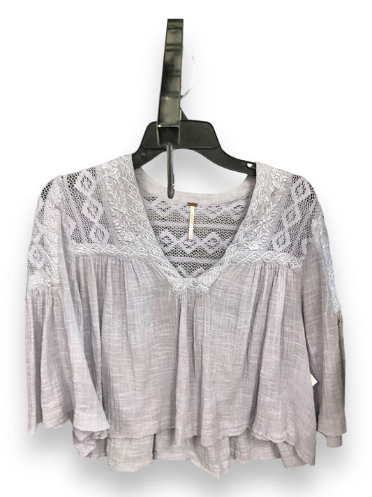 Top Short Sleeve By Free People In Purple, Size: M